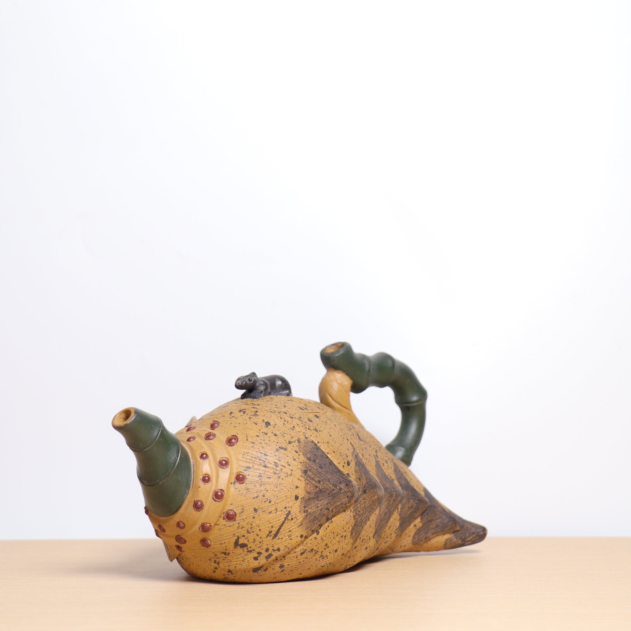 (Sold) *Autumn reward｜Buy one get three free* [Bamboo Zheng] Raw ore mud bionic purple sand teapot