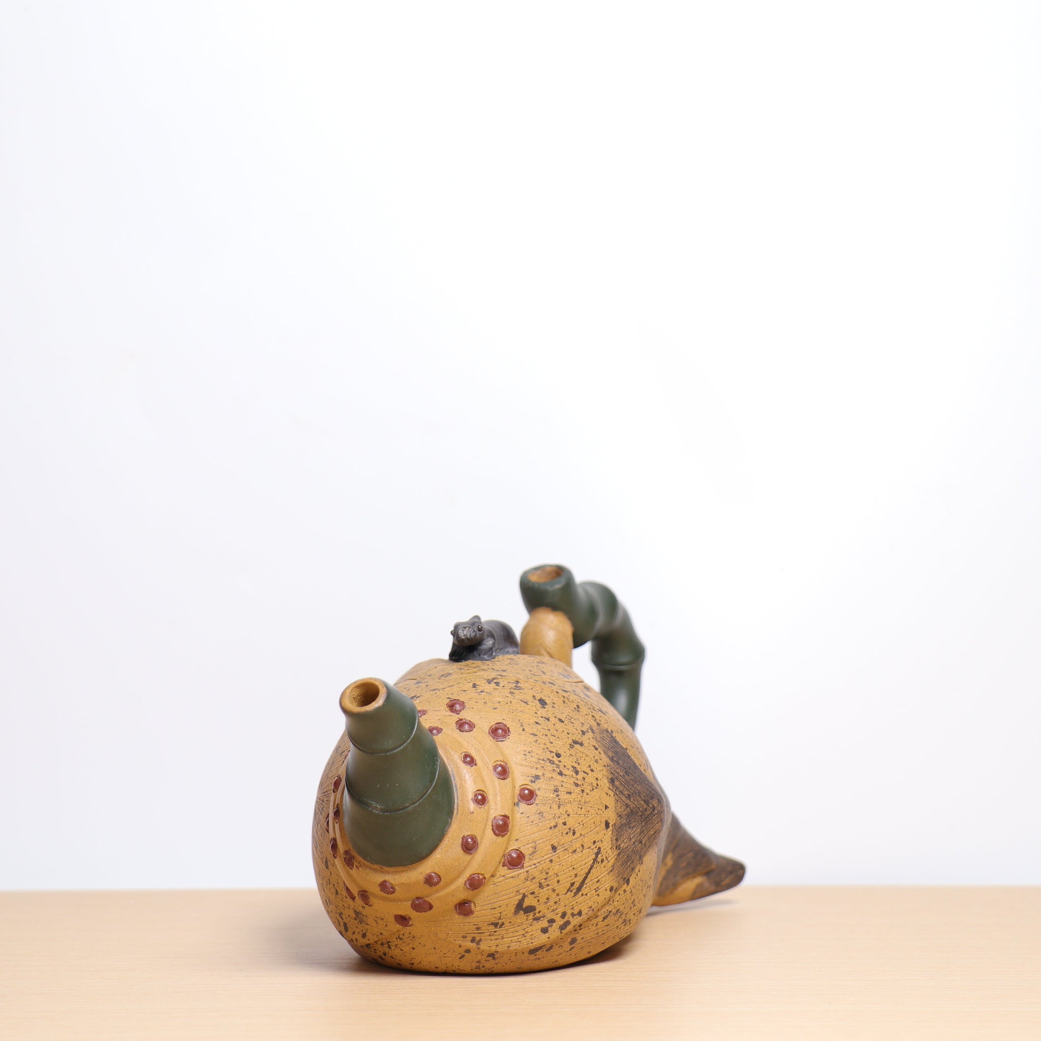 (Sold) *Autumn reward｜Buy one get three free* [Bamboo Zheng] Raw ore mud bionic purple sand teapot