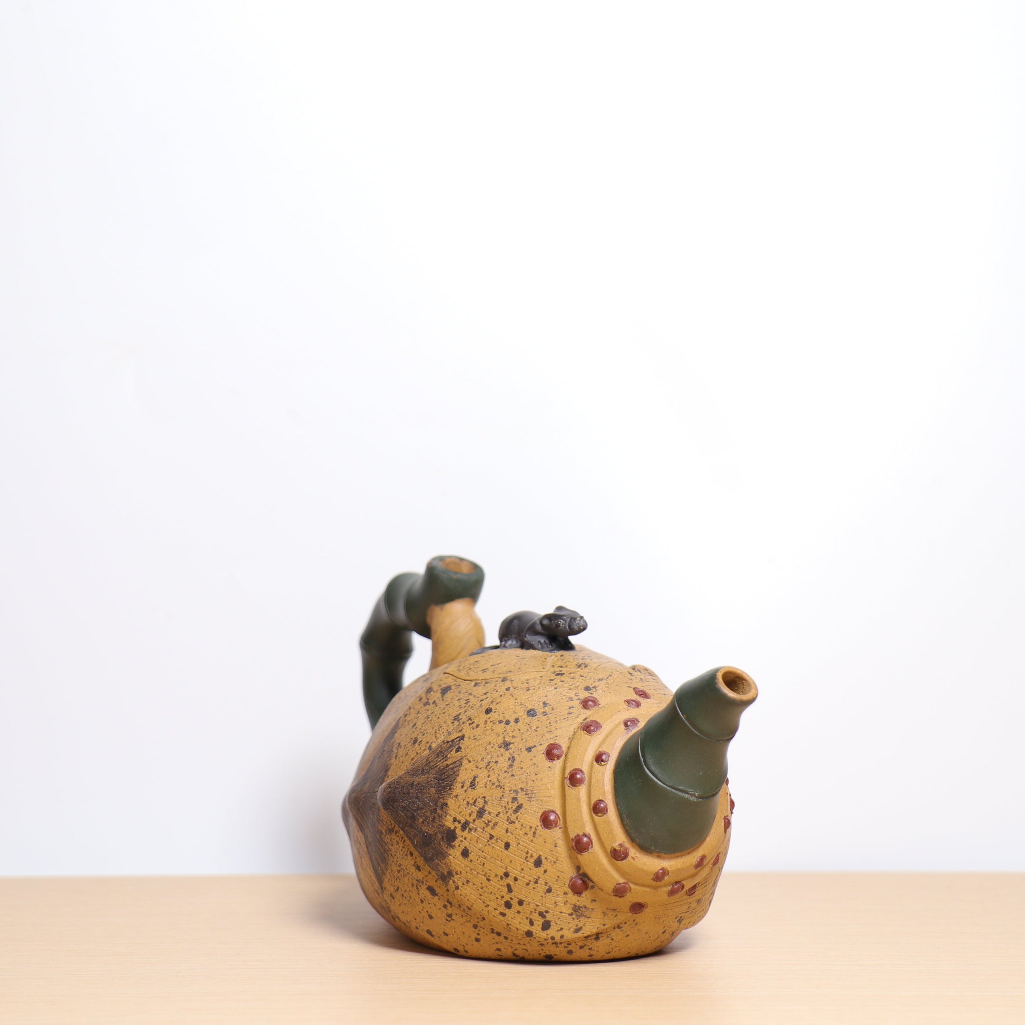 (Sold) *Autumn reward｜Buy one get three free* [Bamboo Zheng] Raw ore mud bionic purple sand teapot