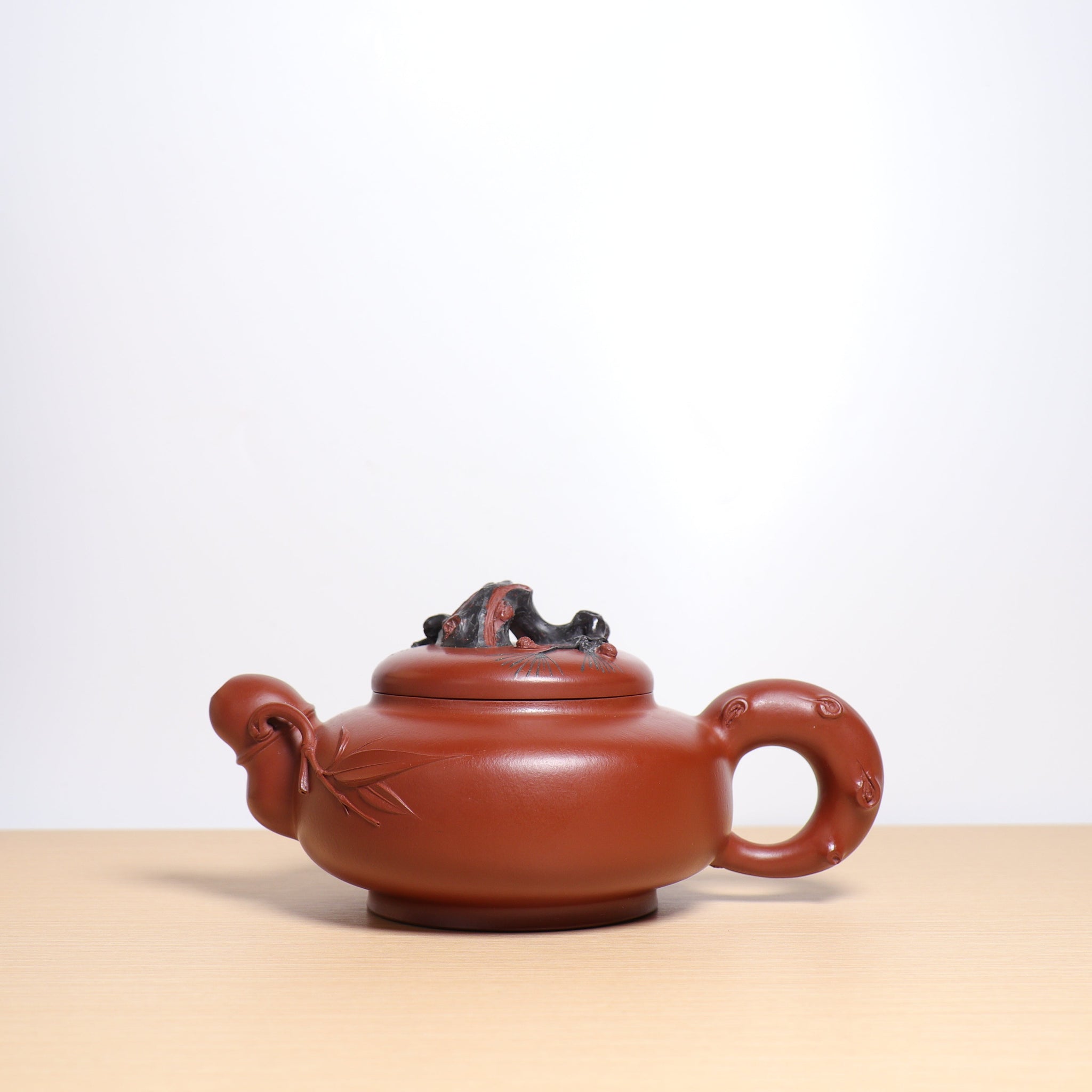 *Autumn reward｜Buy one get three free* [Hanjun Bamboo and Pine Pot] Original Mineral Dahongpao Decal Purple Clay Teapot