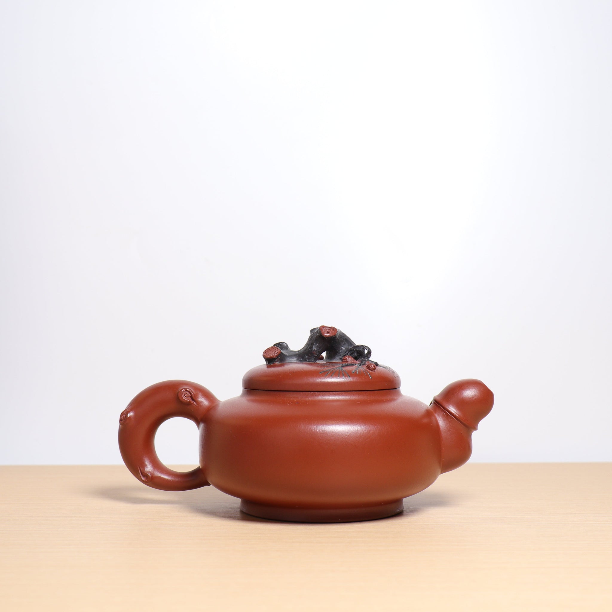 *Autumn reward｜Buy one get three free* [Hanjun Bamboo and Pine Pot] Original Mineral Dahongpao Decal Purple Clay Teapot