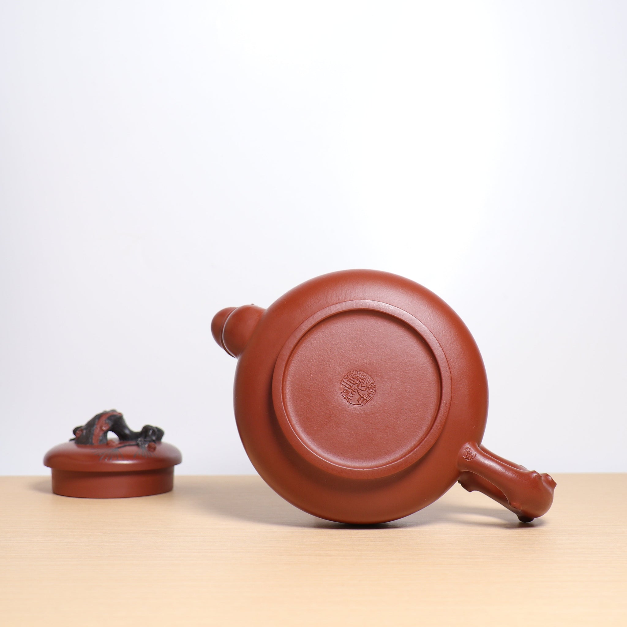 *Autumn reward｜Buy one get three free* [Hanjun Bamboo and Pine Pot] Original Mineral Dahongpao Decal Purple Clay Teapot