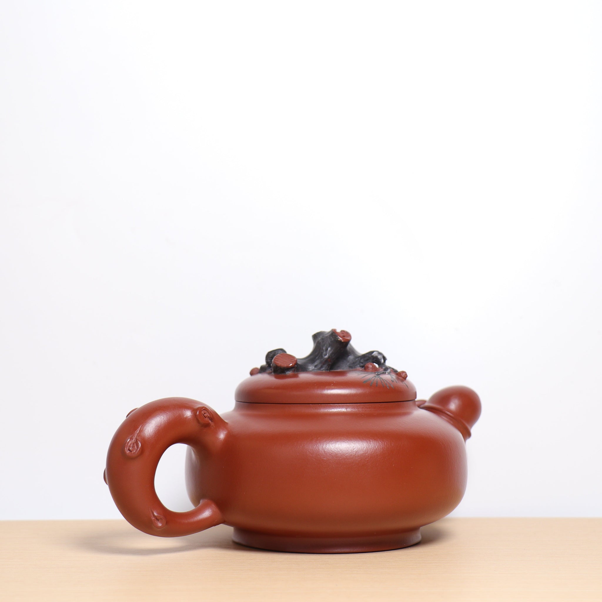 *Autumn reward｜Buy one get three free* [Hanjun Bamboo and Pine Pot] Original Mineral Dahongpao Decal Purple Clay Teapot