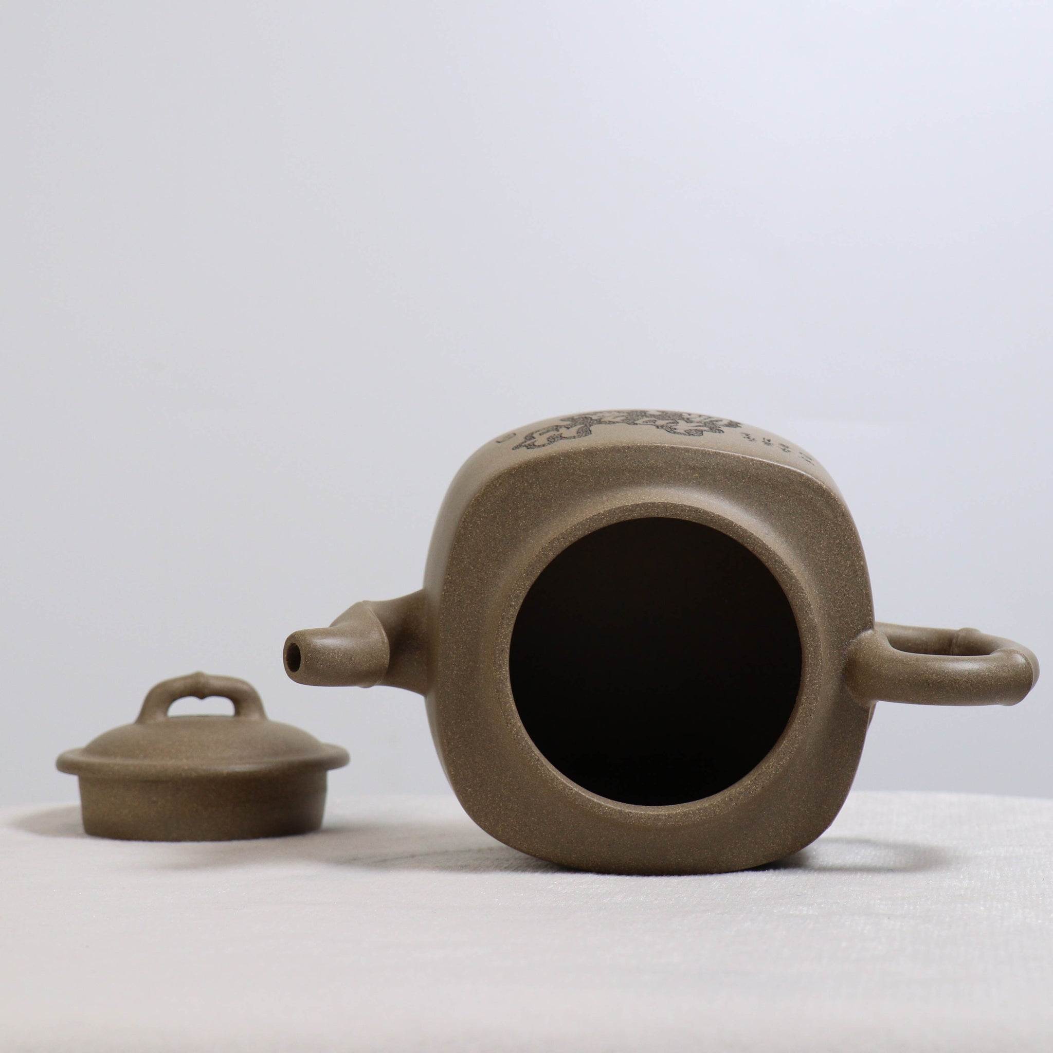 [Sifang Bamboo Rhythm] Duanni Bamboo Meaning Purple Clay Teapot