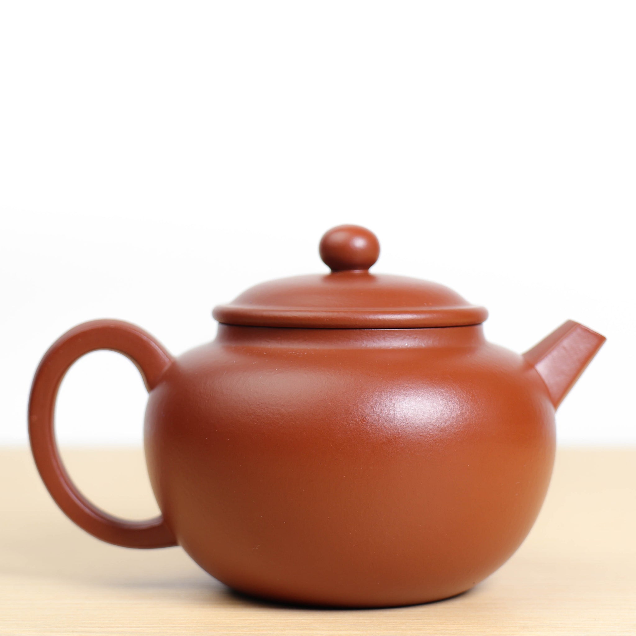 （已售出）【圓珠】朱泥簡樸紫砂茶壺