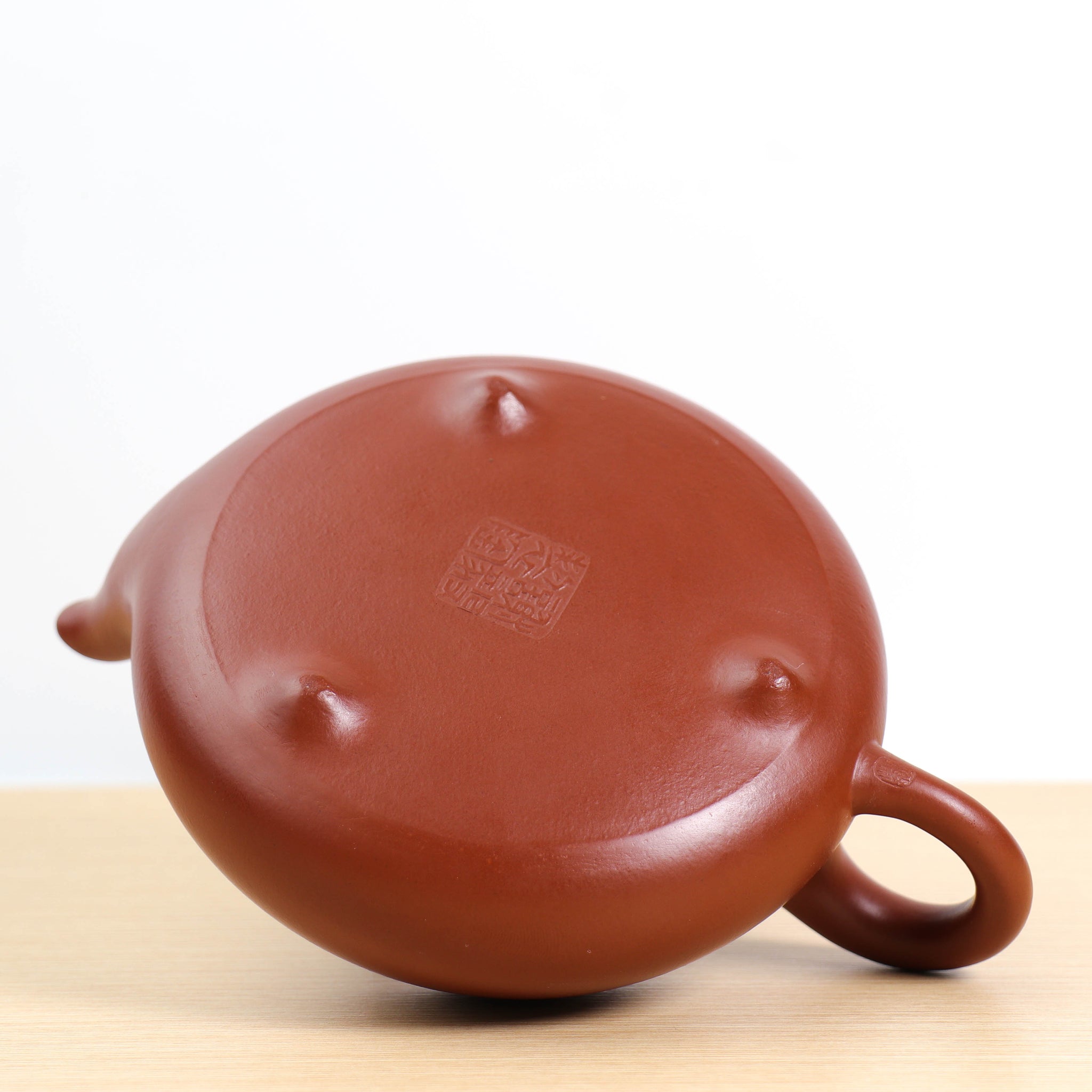 (Sold) [Hantang Stone Scoop] Fully handmade raw ore cinnabar mud and purple sand teapot