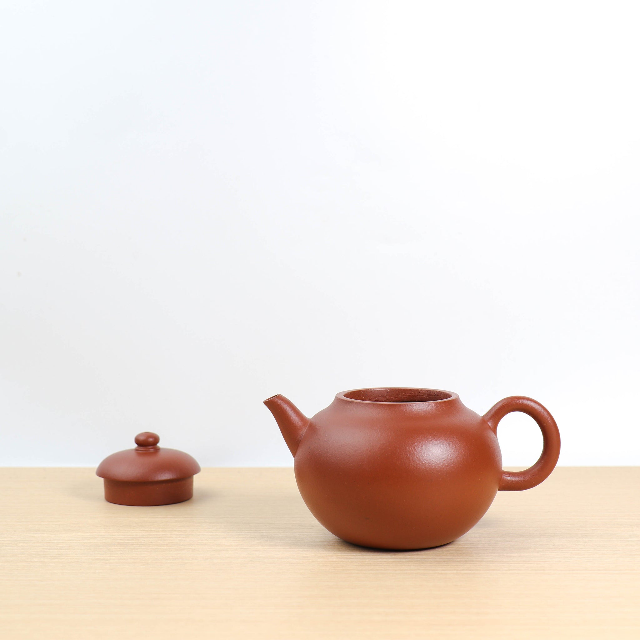 (Sold) [Mugu level] Fully handmade special grade small red clay and purple clay teapot (many traces of handcrafting)