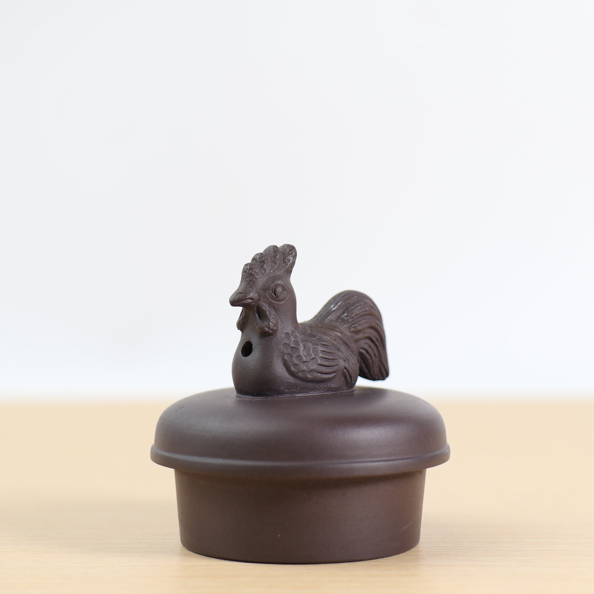 [Chicken Pot of the Twelve Zodiac Signs] Raw Mineral Purple Clay Teapot