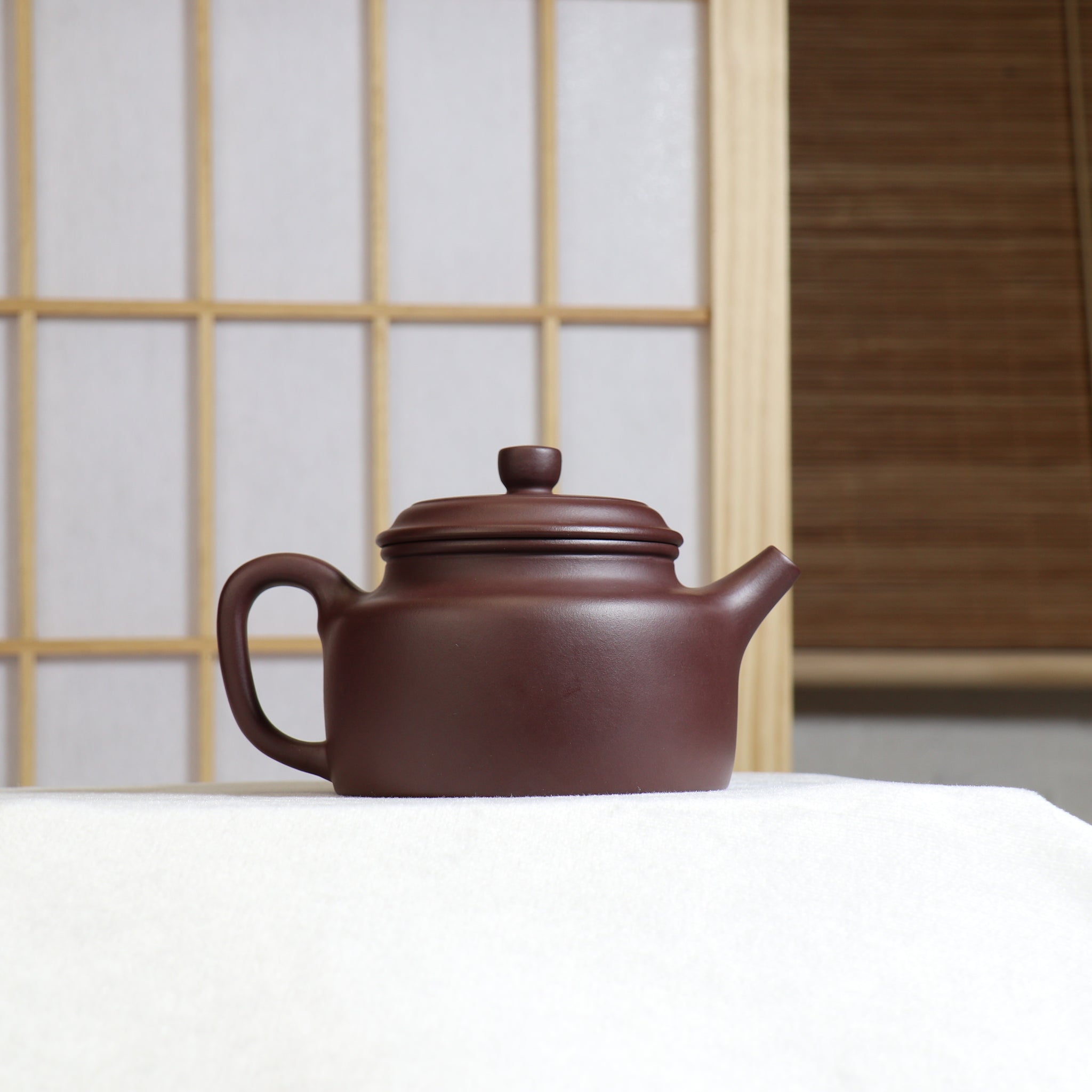 【De Zhong】Purple Clay Simple Purple Clay Teapot