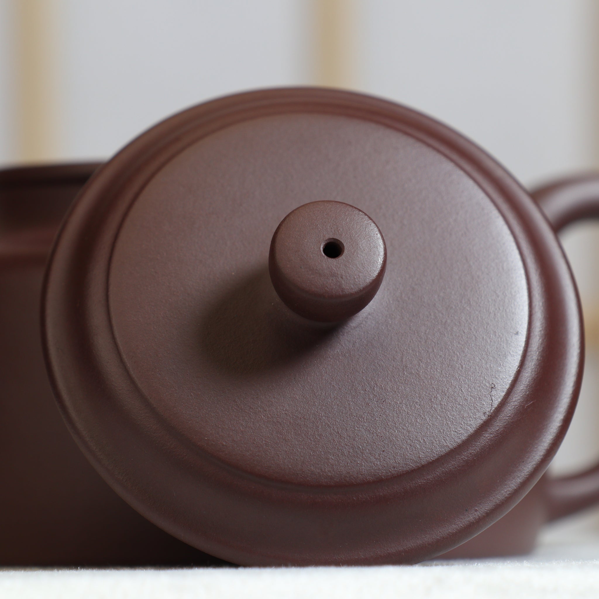 【De Zhong】Purple Clay Simple Purple Clay Teapot