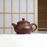 [Pan Hu] Fully handmade purple clay simple purple sand teapot