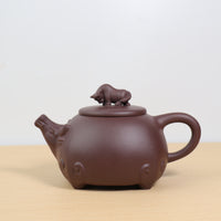 [Excellent] Raw Mineral Purple Clay Teapot