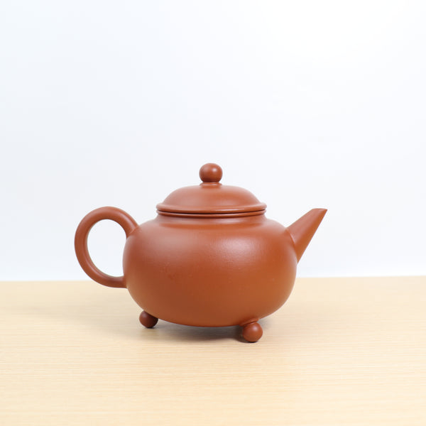 【三腳水平】原礦趙莊朱泥經典紫砂茶壺