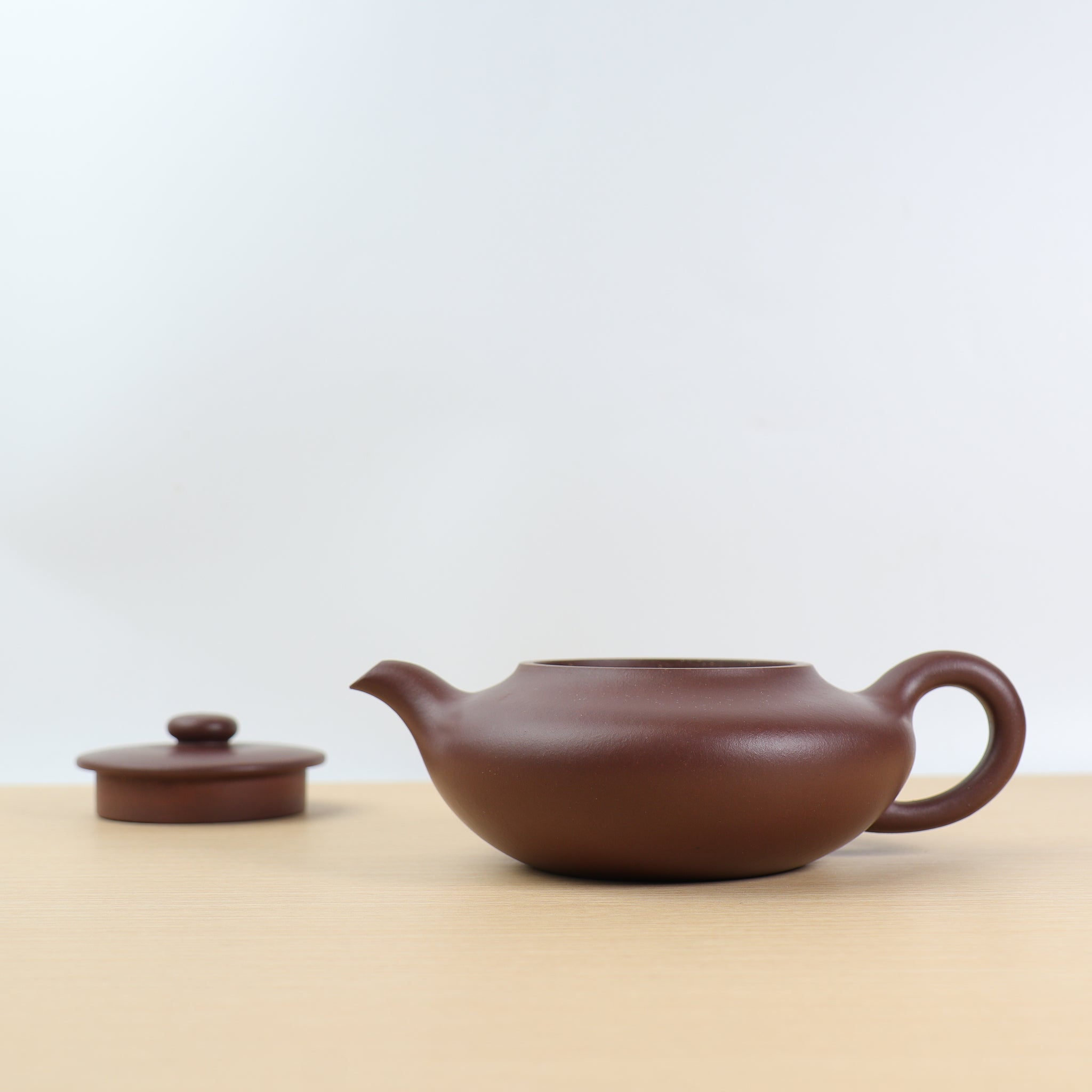 (Sold) [Han Bian] Fully handmade original mineral purple clay and purple sand teapot