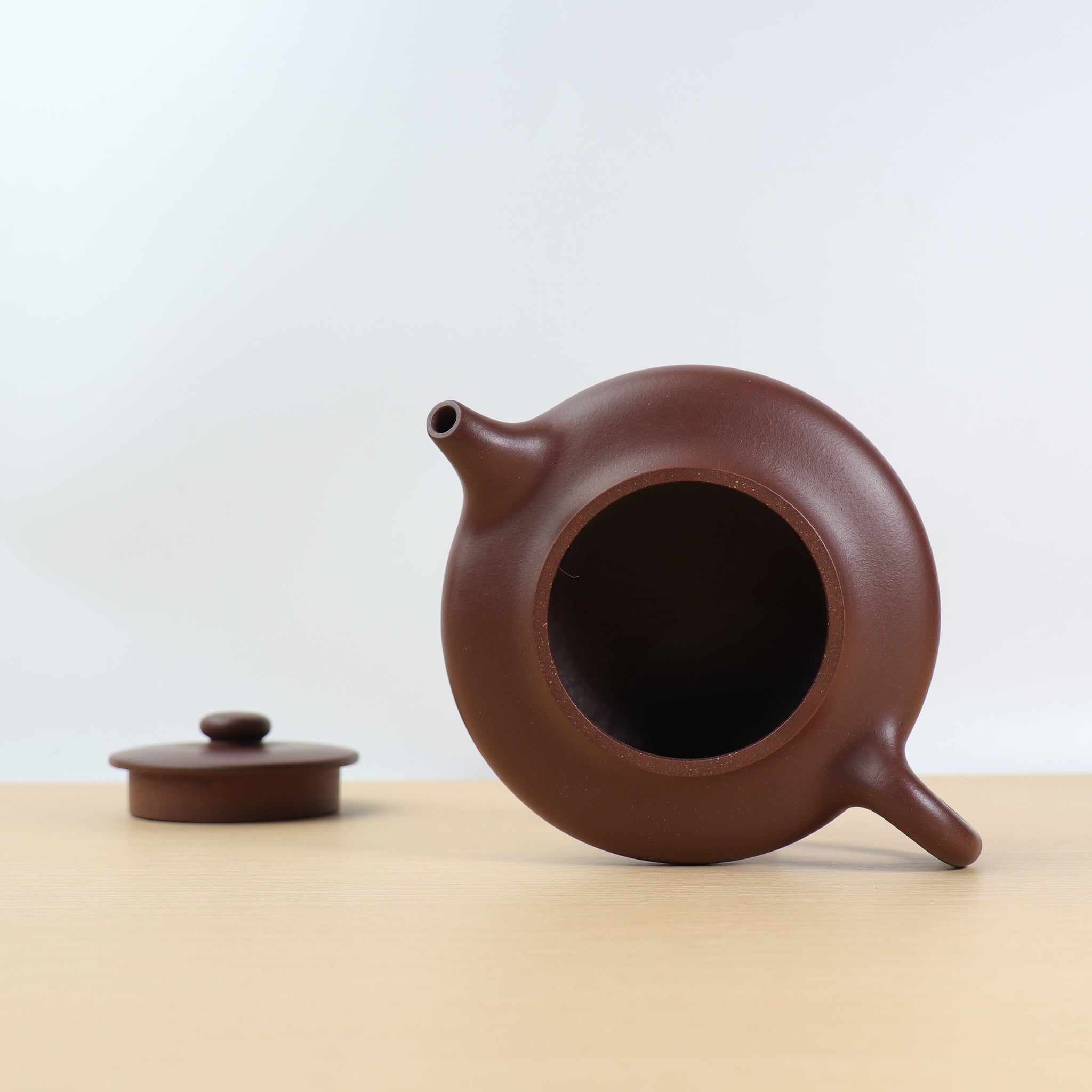 (Sold) [Han Bian] Fully handmade original mineral purple clay and purple sand teapot