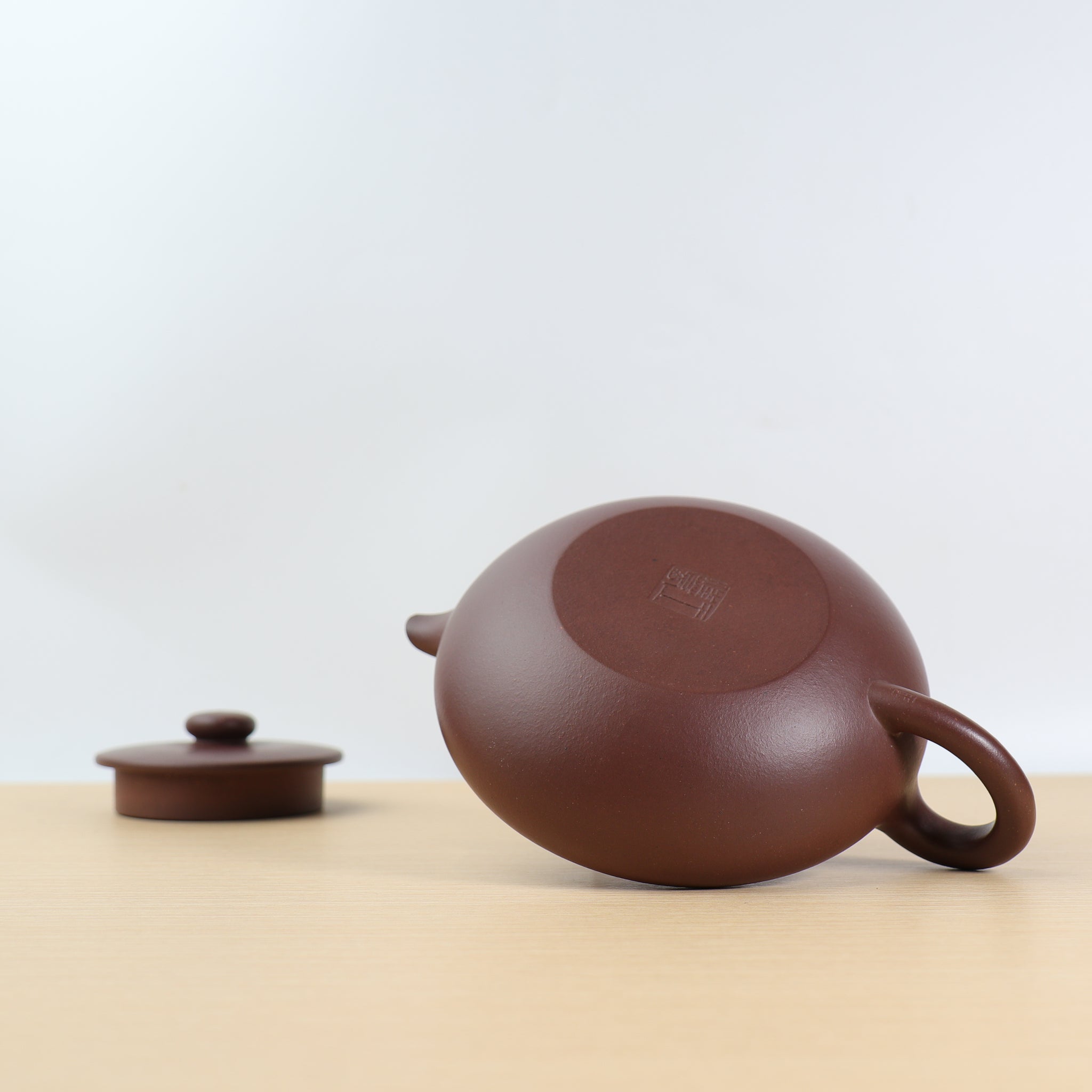 (Sold) [Han Bian] Fully handmade original mineral purple clay and purple sand teapot