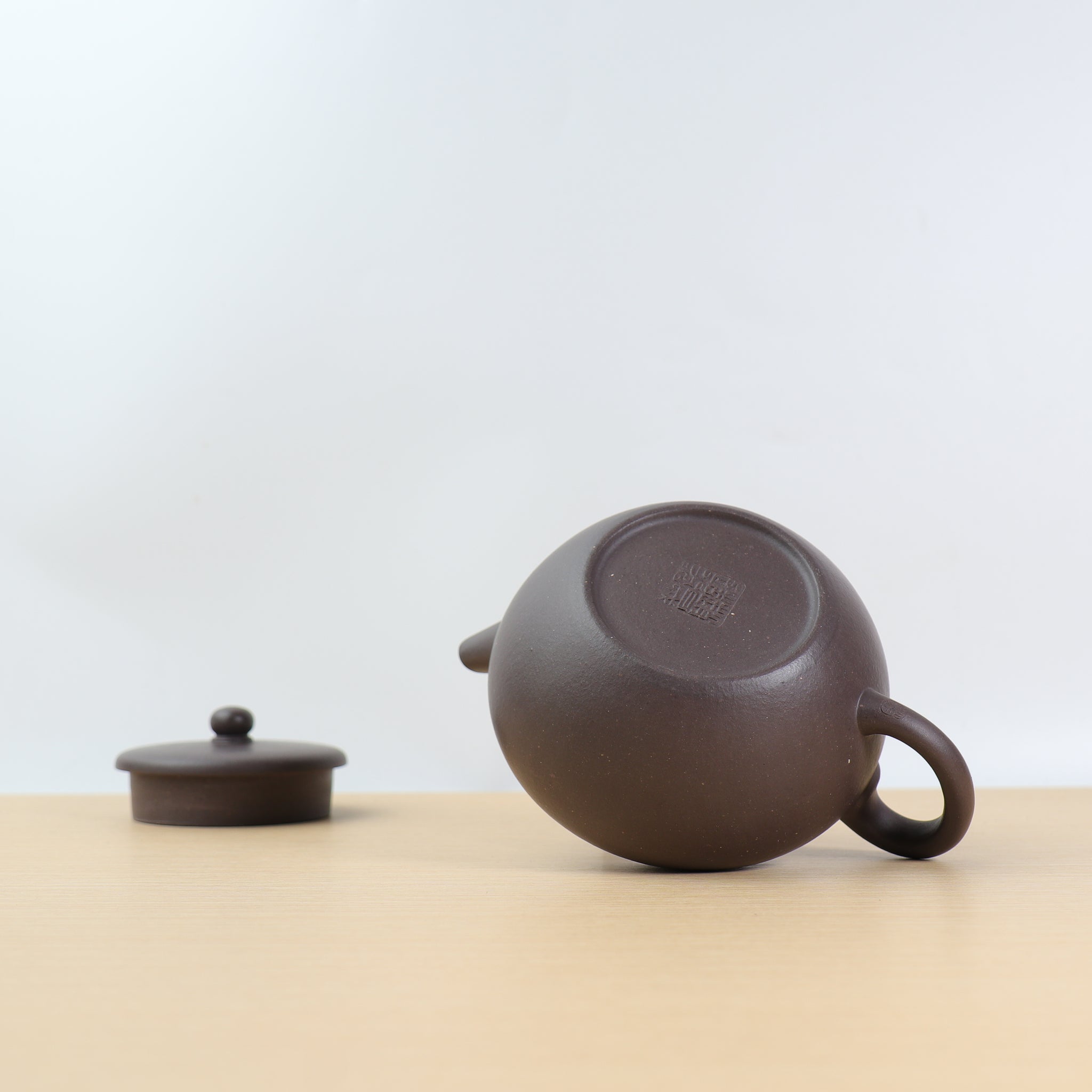 [Shigu] Fully handmade raw mineral purple clay and purple sand teapot