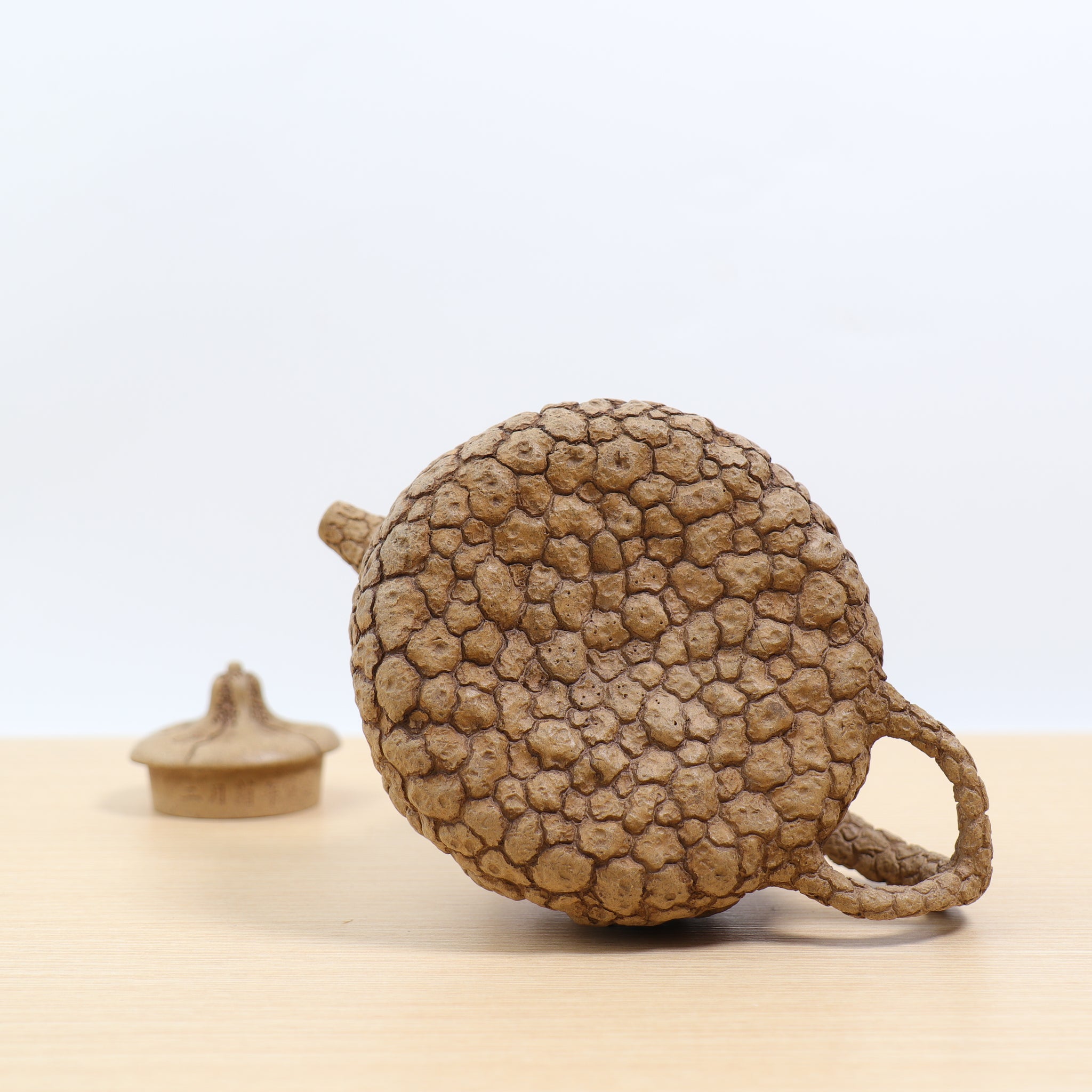 *New Product* [Melon Button for Spring] Fully Handmade Raw Mineral Old Section Clay Purple Clay Teapot