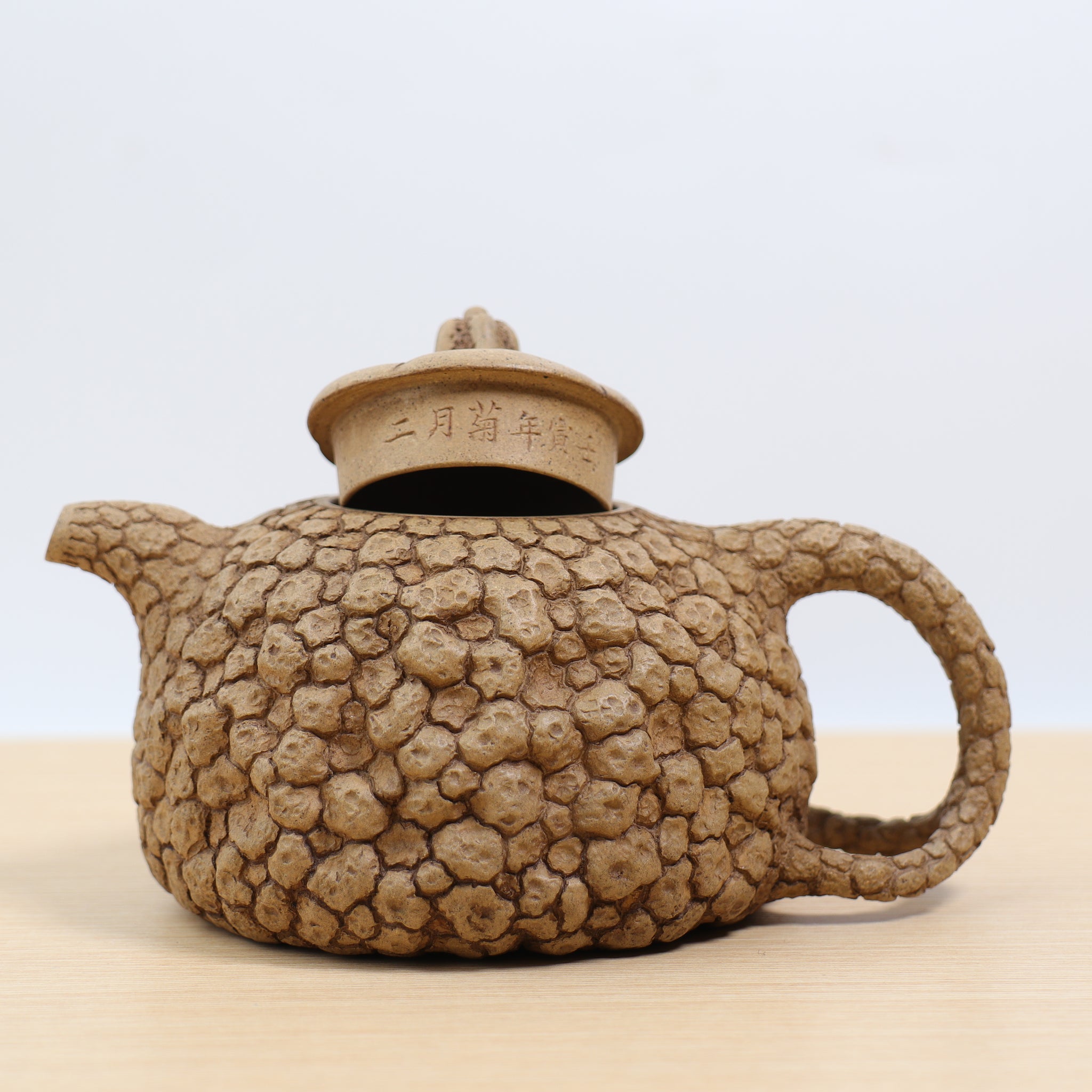 *New Product* [Melon Button for Spring] Fully Handmade Raw Mineral Old Section Clay Purple Clay Teapot