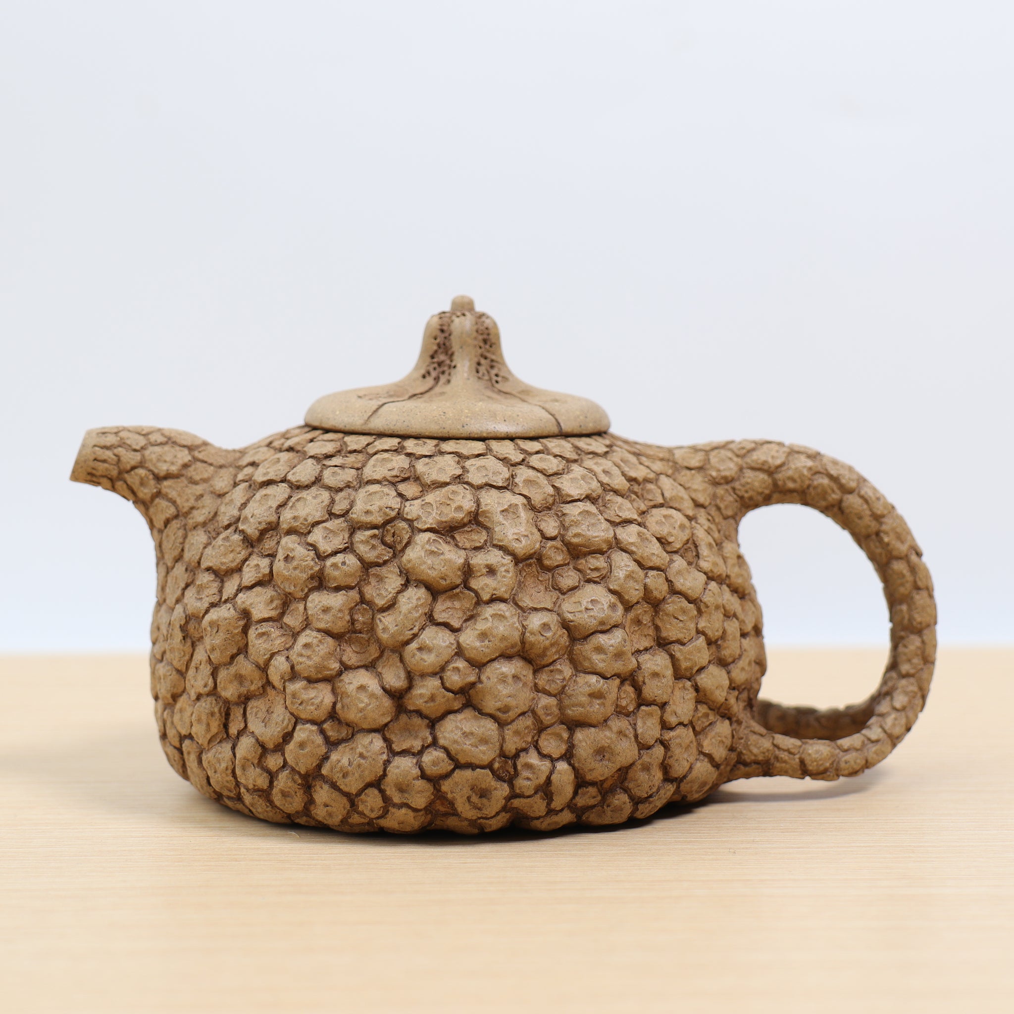 *New Product* [Melon Button for Spring] Fully Handmade Raw Mineral Old Section Clay Purple Clay Teapot