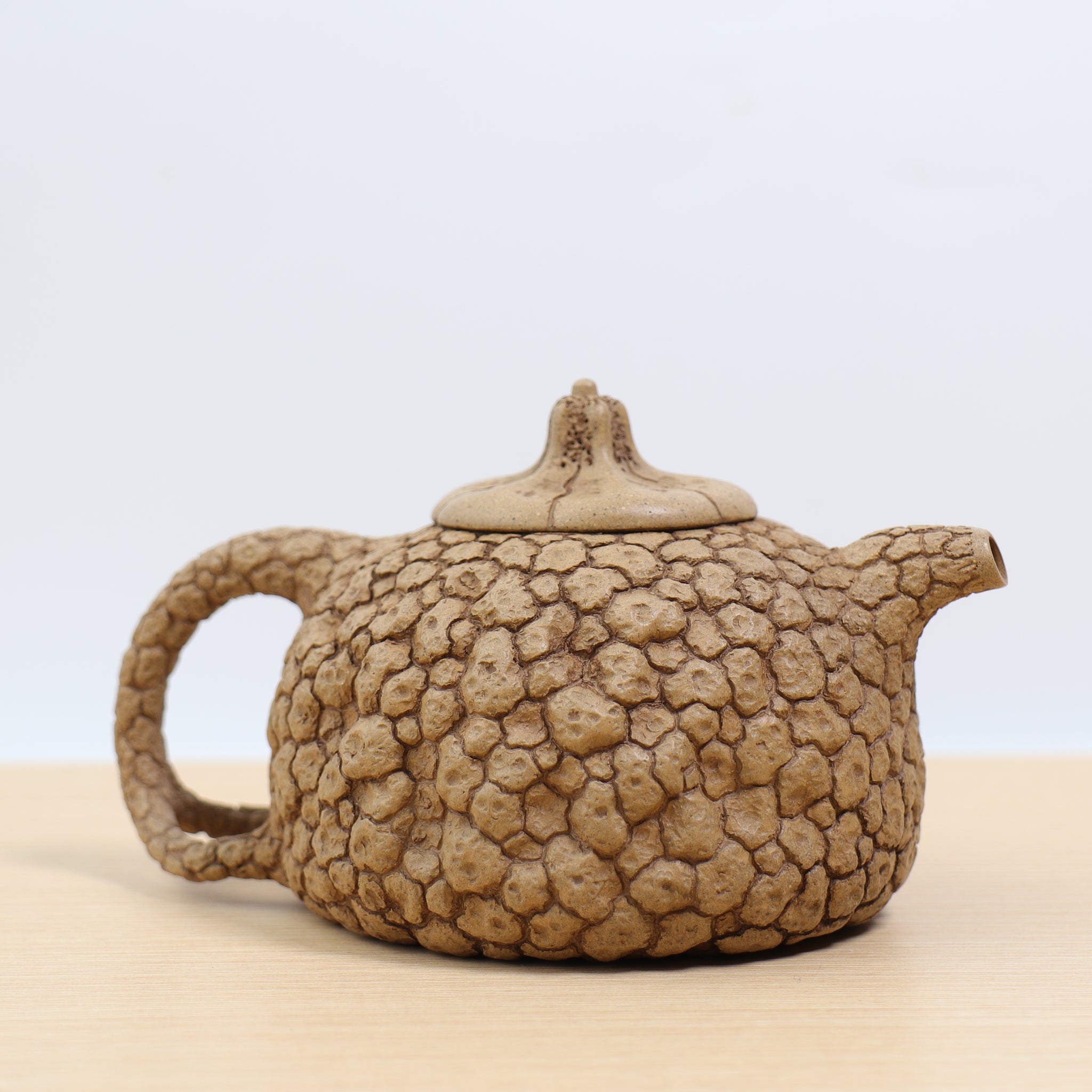 *New Product* [Melon Button for Spring] Fully Handmade Raw Mineral Old Section Clay Purple Clay Teapot