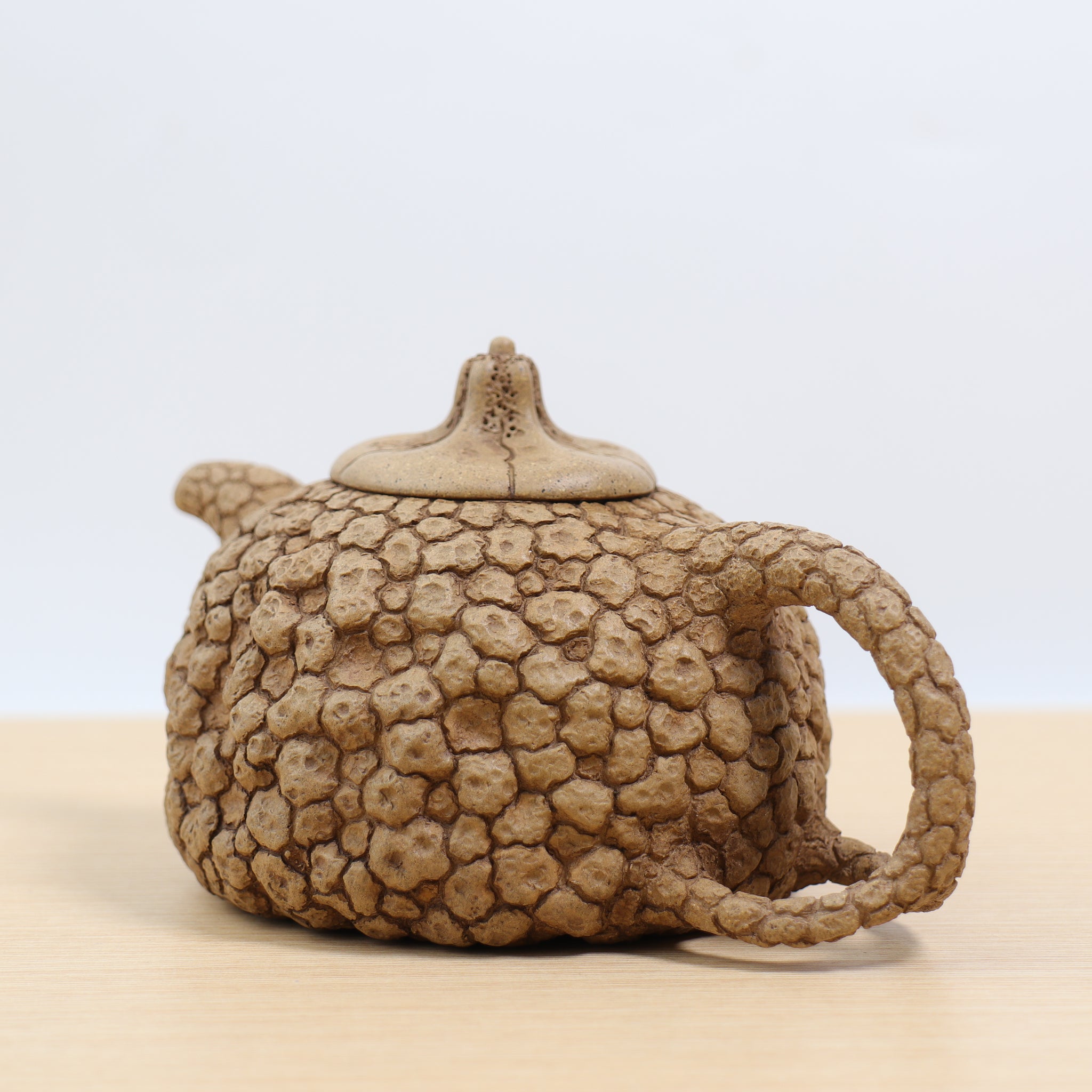 *New Product* [Melon Button for Spring] Fully Handmade Raw Mineral Old Section Clay Purple Clay Teapot