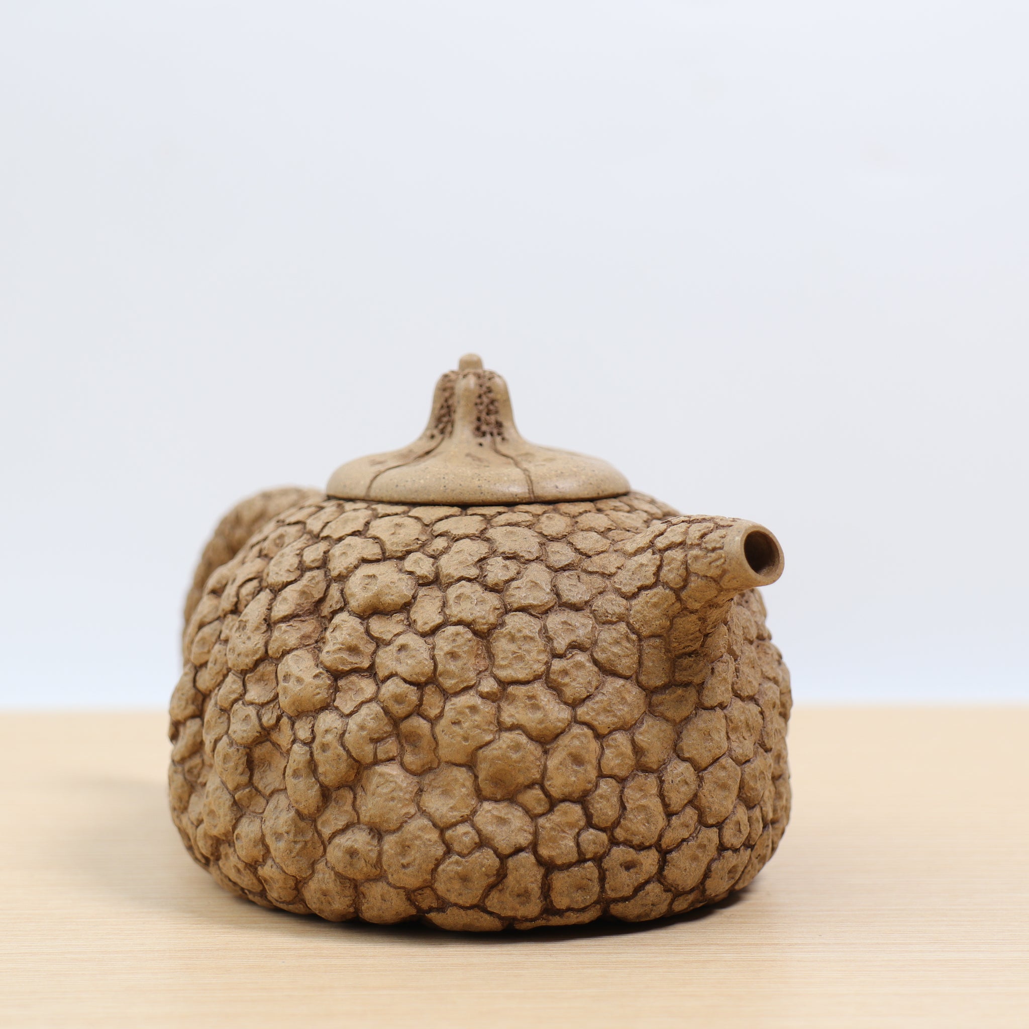 *New Product* [Melon Button for Spring] Fully Handmade Raw Mineral Old Section Clay Purple Clay Teapot