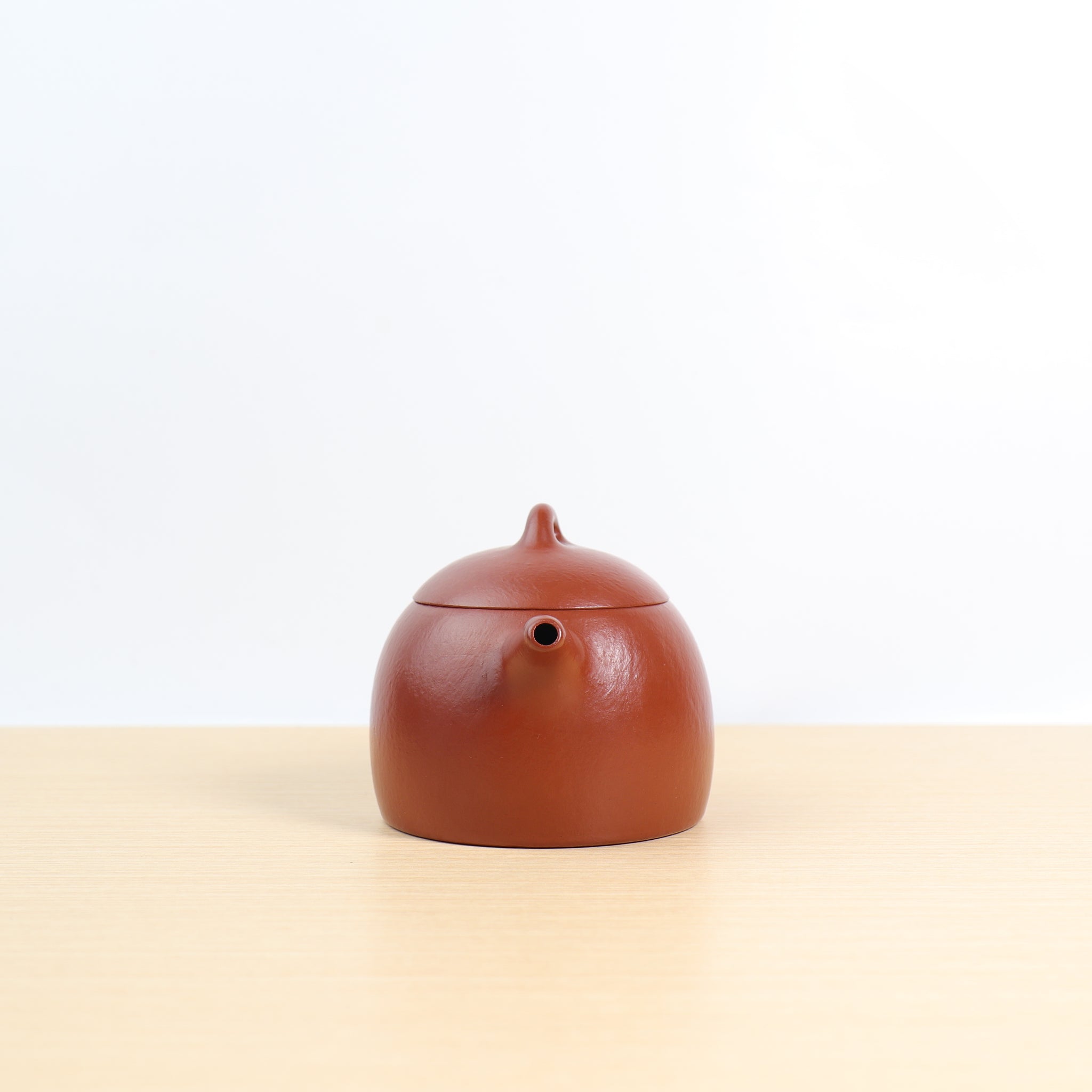 (Sold) [Qin Quan] Fully handmade red clay and purple sand teapot