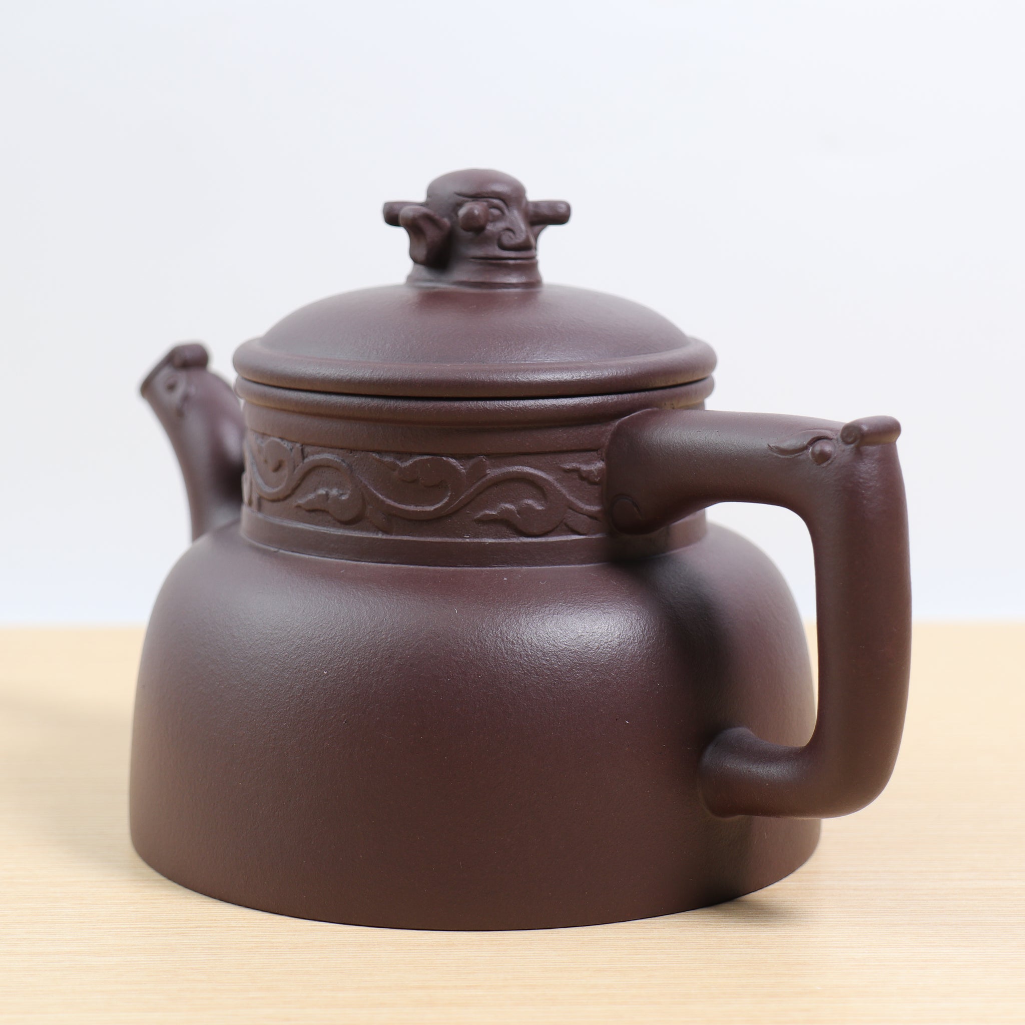 *新品*【觀今壺】全手工紫泥雕刻泥塑紫砂茶壺