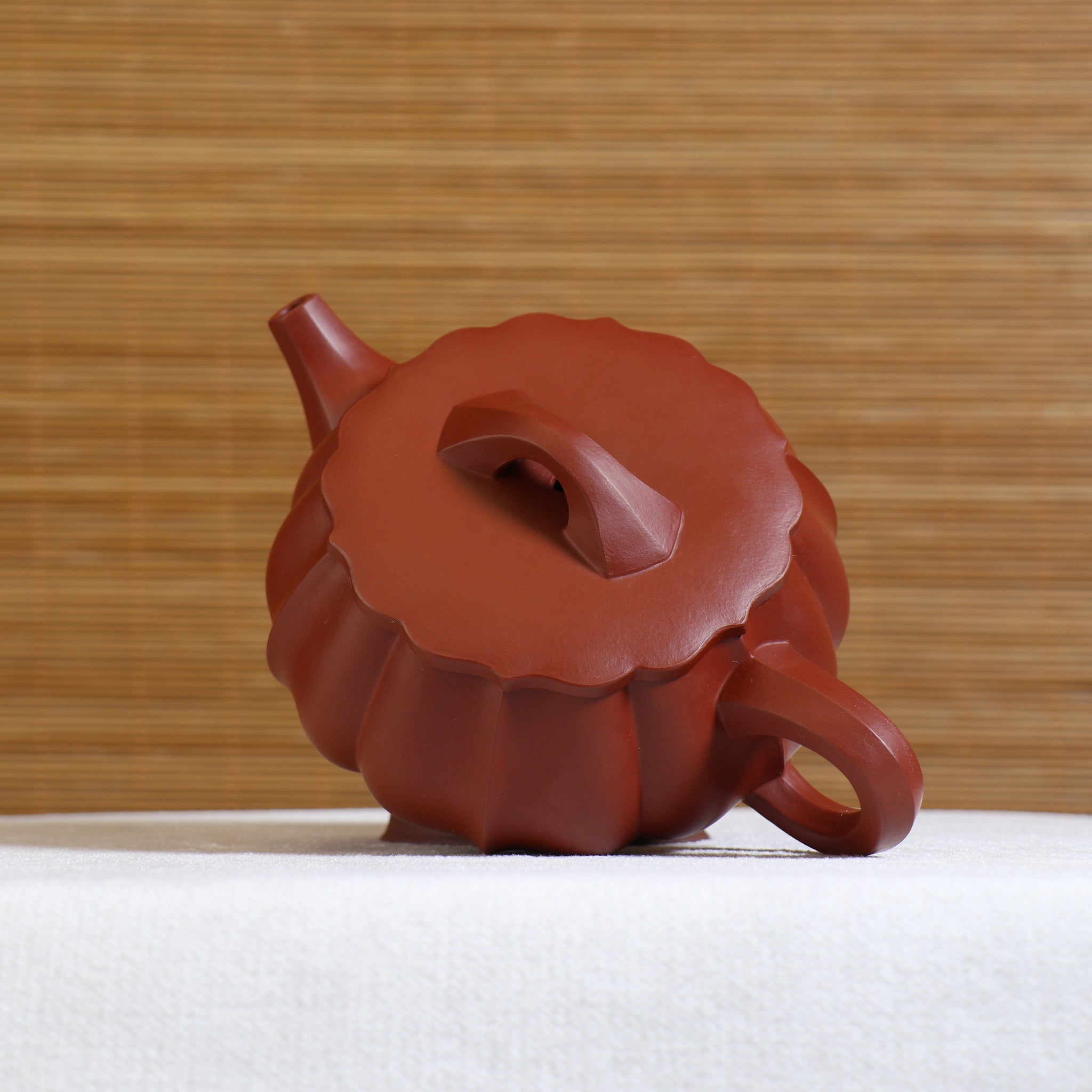 【錦汶石瓢】全手工原礦大紅袍簡樸紫砂茶壺