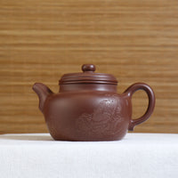 [Dayunde Bell] Fully handmade raw ore bottom trough green simple teapot