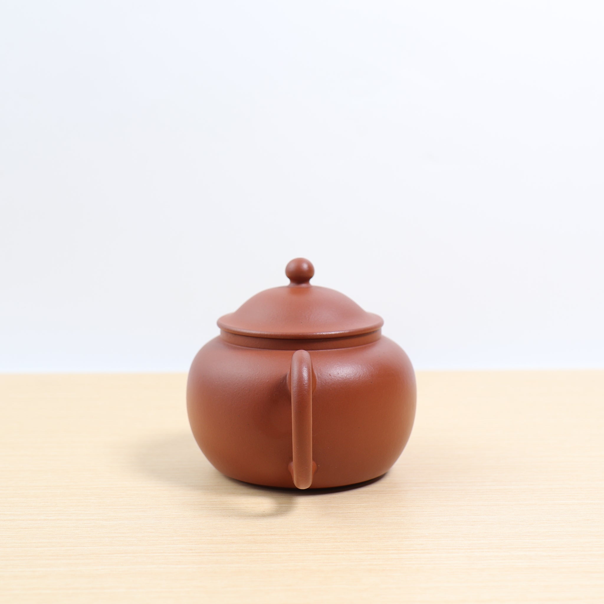 (Sold) *New Product* [Ming-style hat teapot] Fully handmade raw ore Zhaozhuang vermillion mud and purple sand teapot