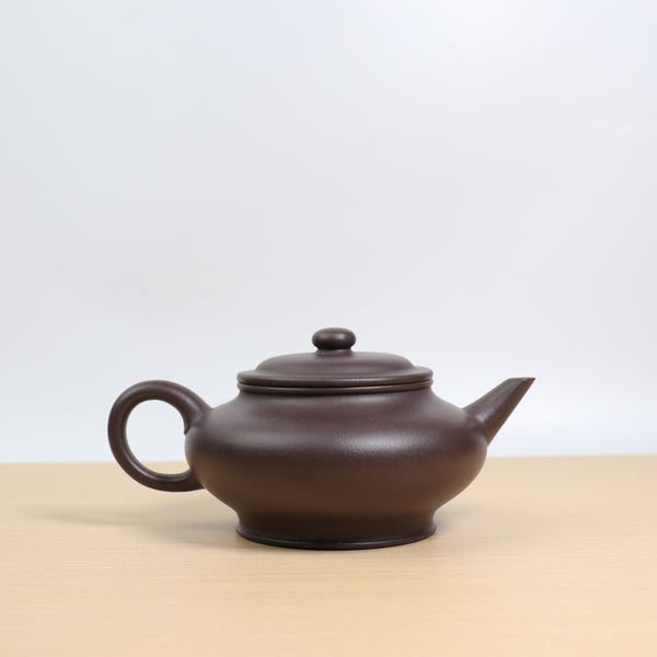 【扁燈】紫泥優雅紫砂茶壺