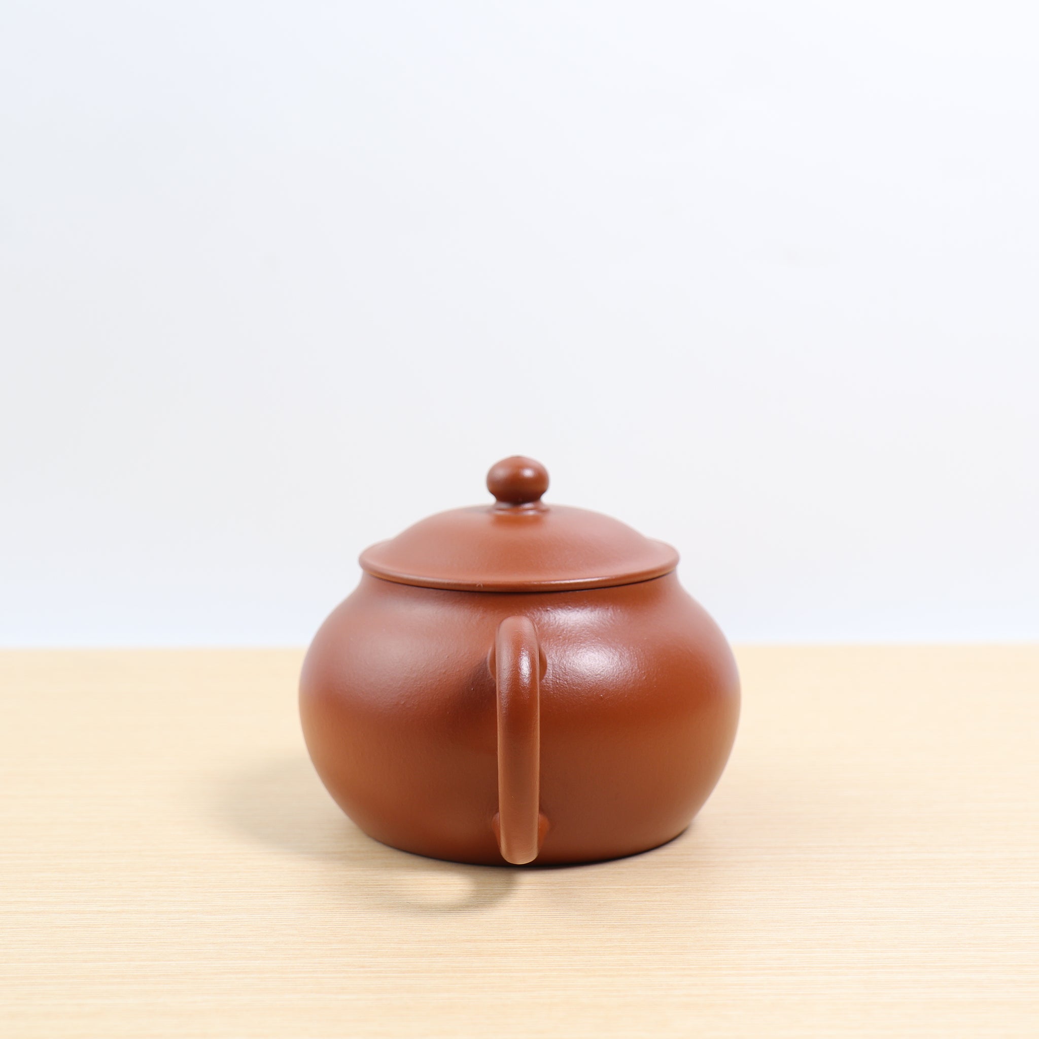 (Sold) *New Product* [Ming-style hat teapot] Fully handmade raw ore Zhaozhuang vermillion mud and purple sand teapot