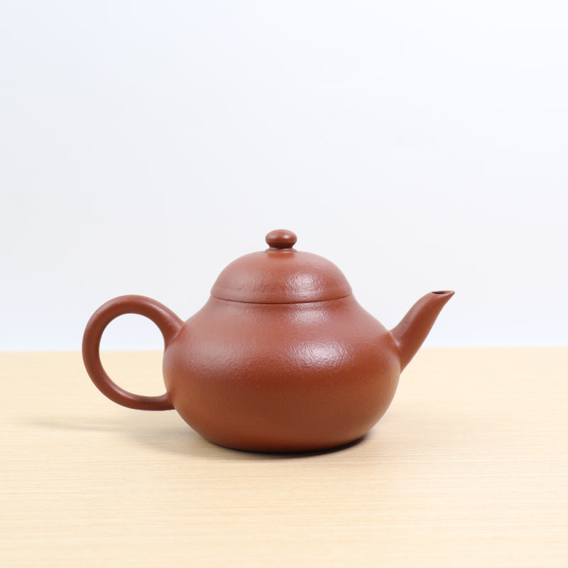 *夏日優惠*【梨形】全手工梨皮朱泥摹古紫砂茶壺