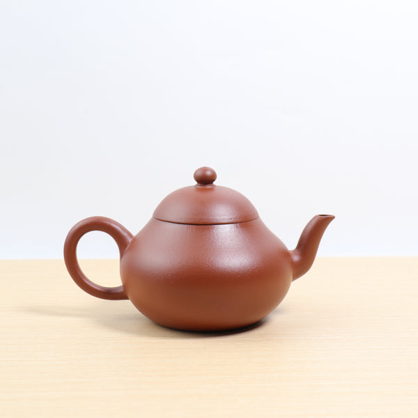 （已售出）【梨形】全手工原礦朱泥摹古紫砂茶壺