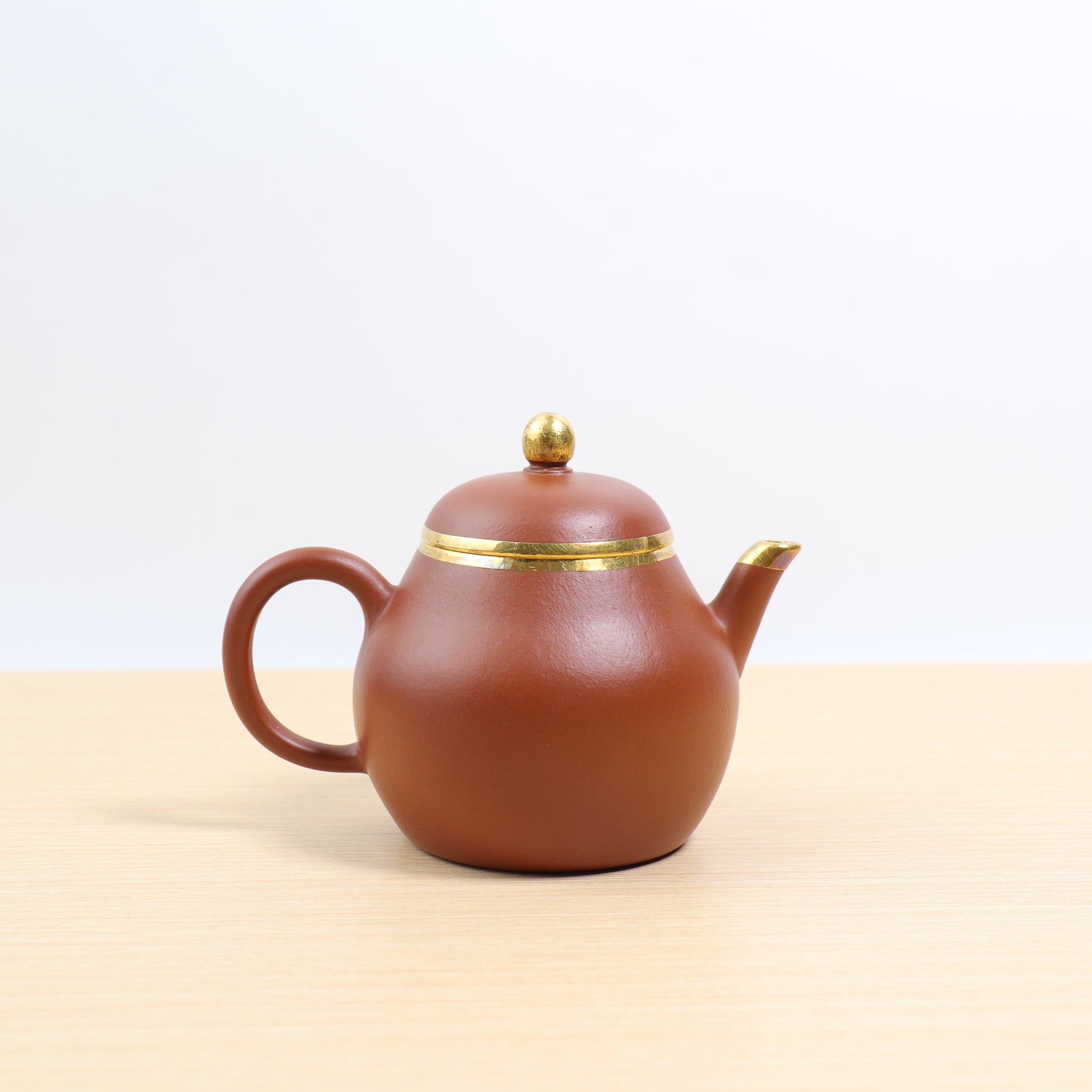 新品*【孟臣款‧高梨】朱泥包金紫砂茶壺– Cha-Tailor Tea Specialist