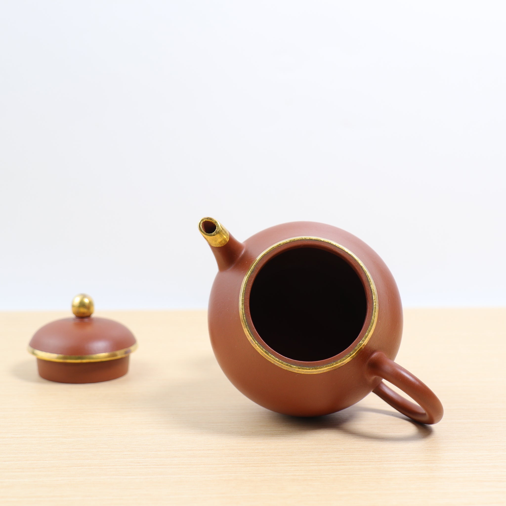 新品*【孟臣款‧高梨】朱泥包金紫砂茶壺– Cha-Tailor Tea Specialist