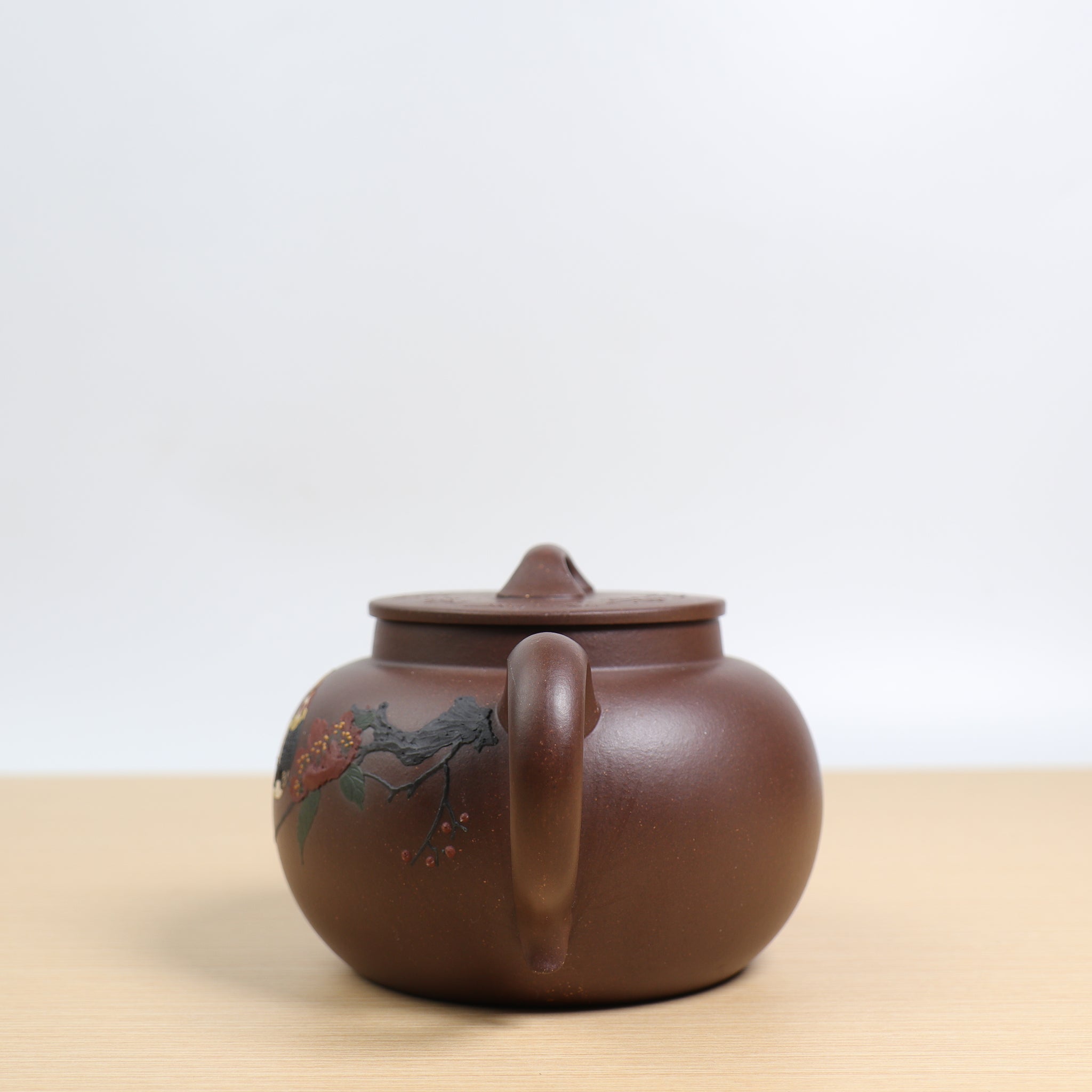 （已售出）【鳥語花香】老紫泥紫砂茶壺