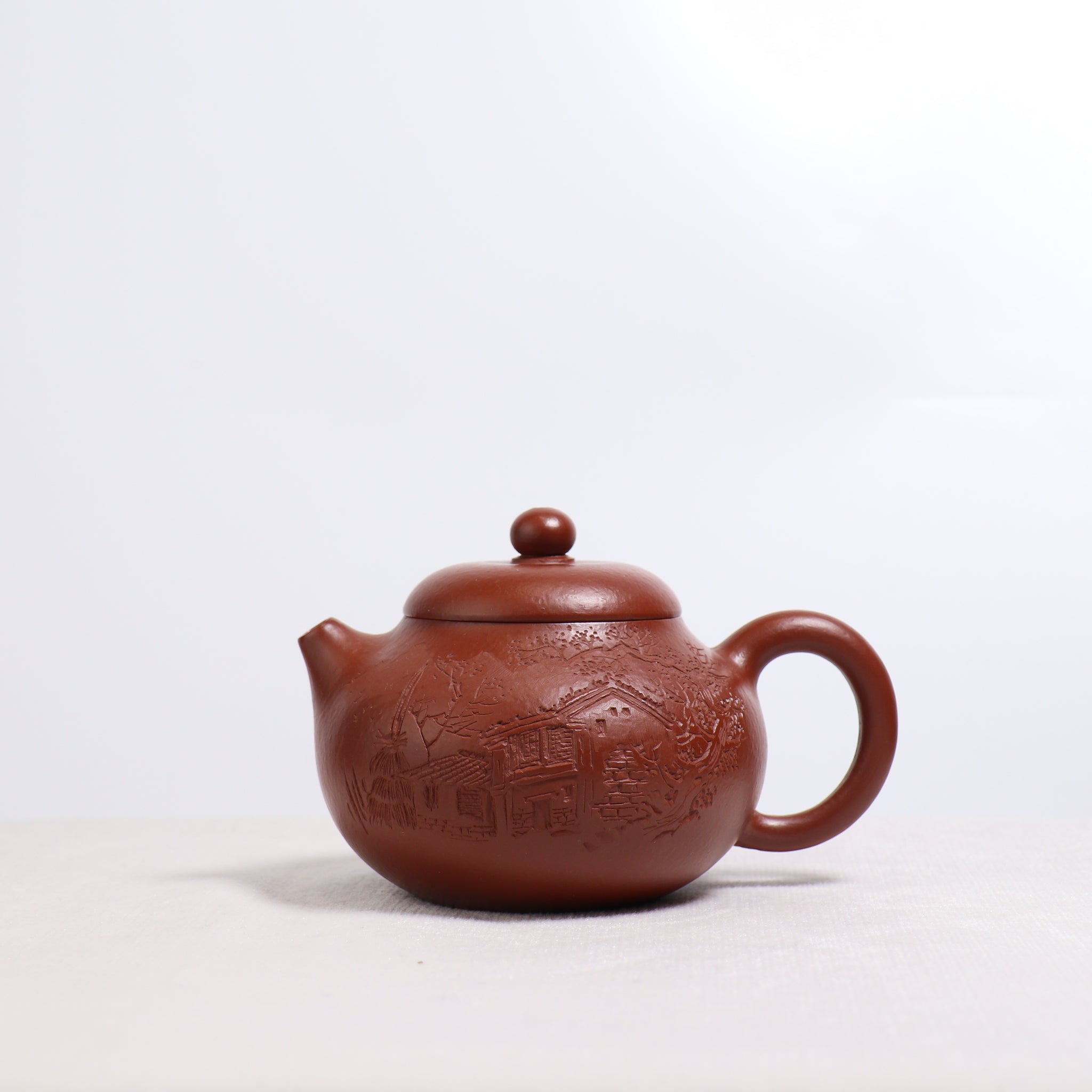 (Sold) *In Stock Taikoo* [Wendan] Coarse Sand Vermilion Dahongpao Purple Clay Teapot