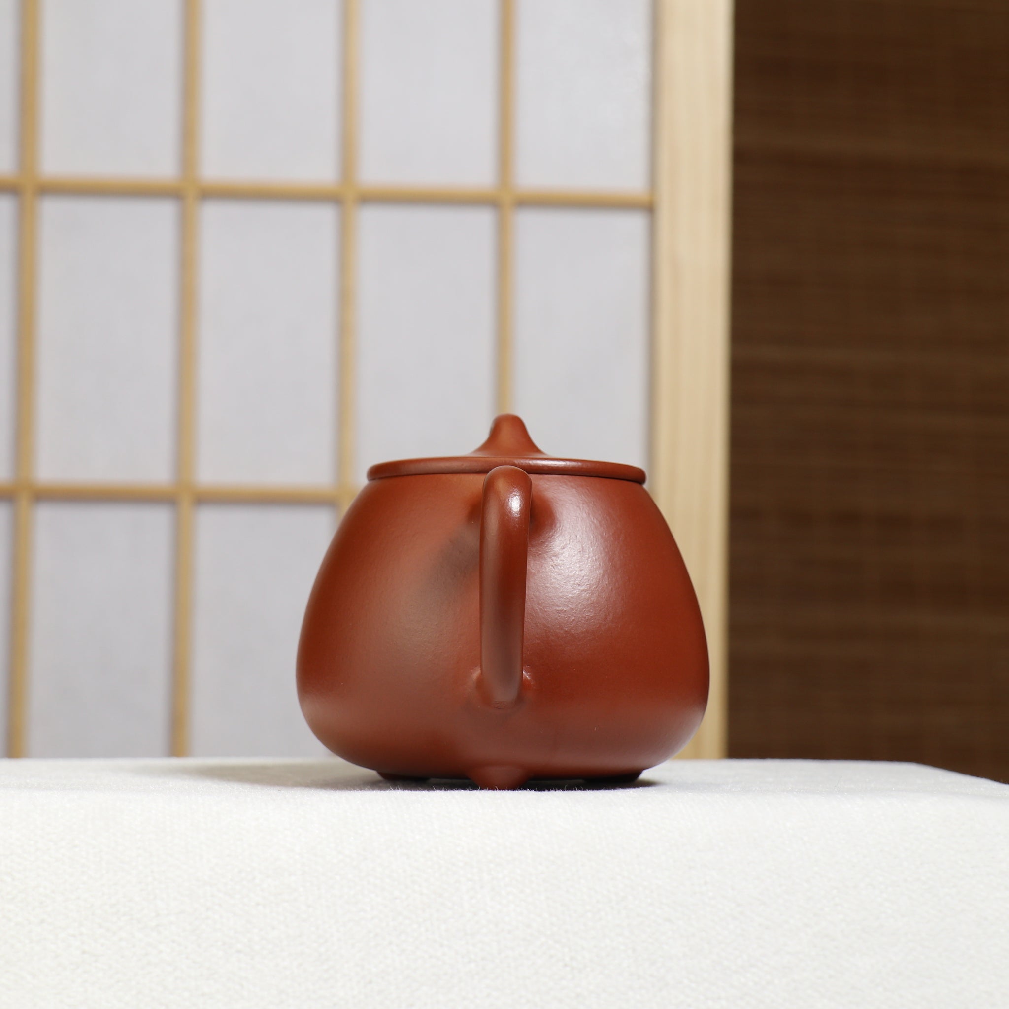（已售出）【高石瓢】原礦小煤窯朱泥簡樸紫砂茶壺
