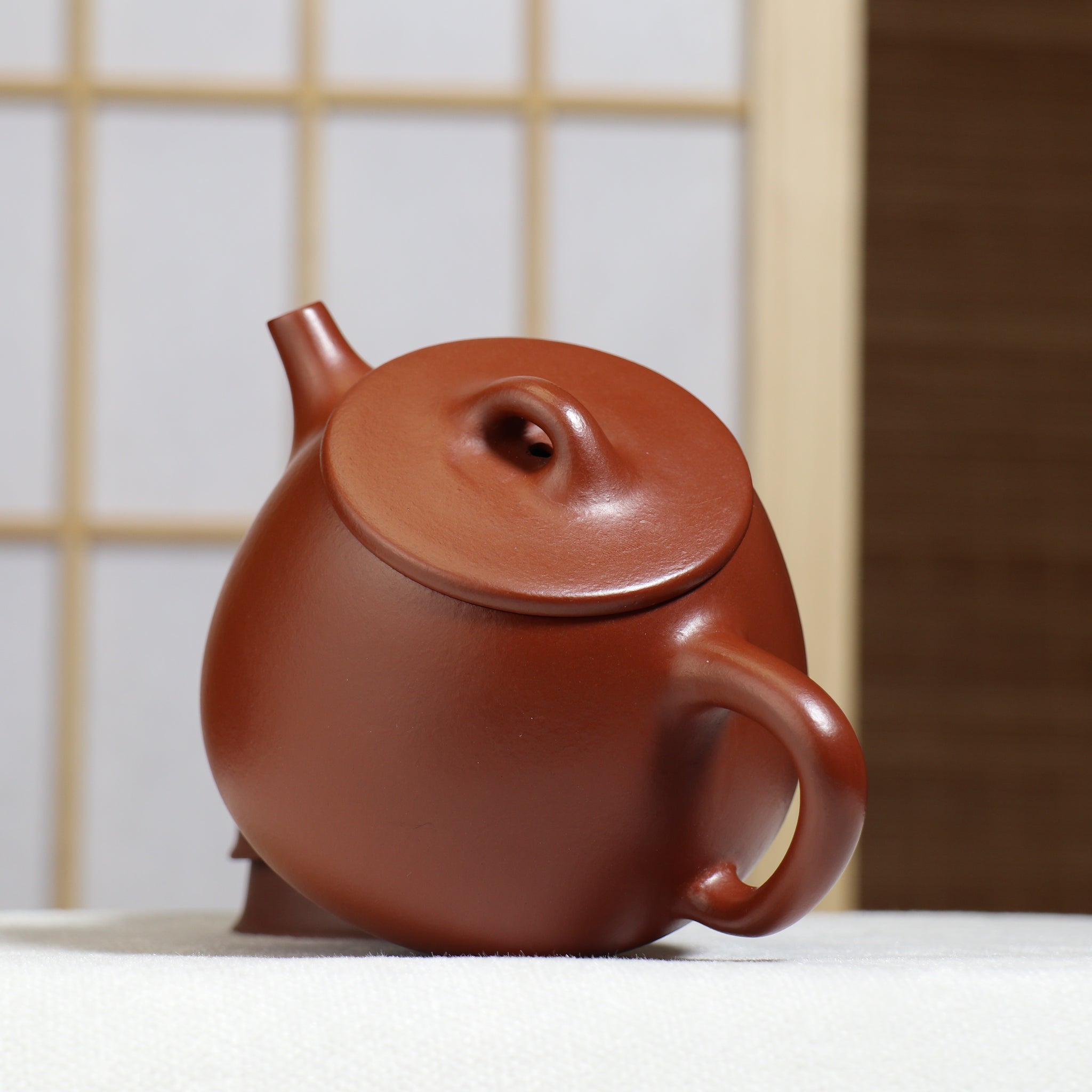 （已售出）【高石瓢】原礦小煤窯朱泥簡樸紫砂茶壺