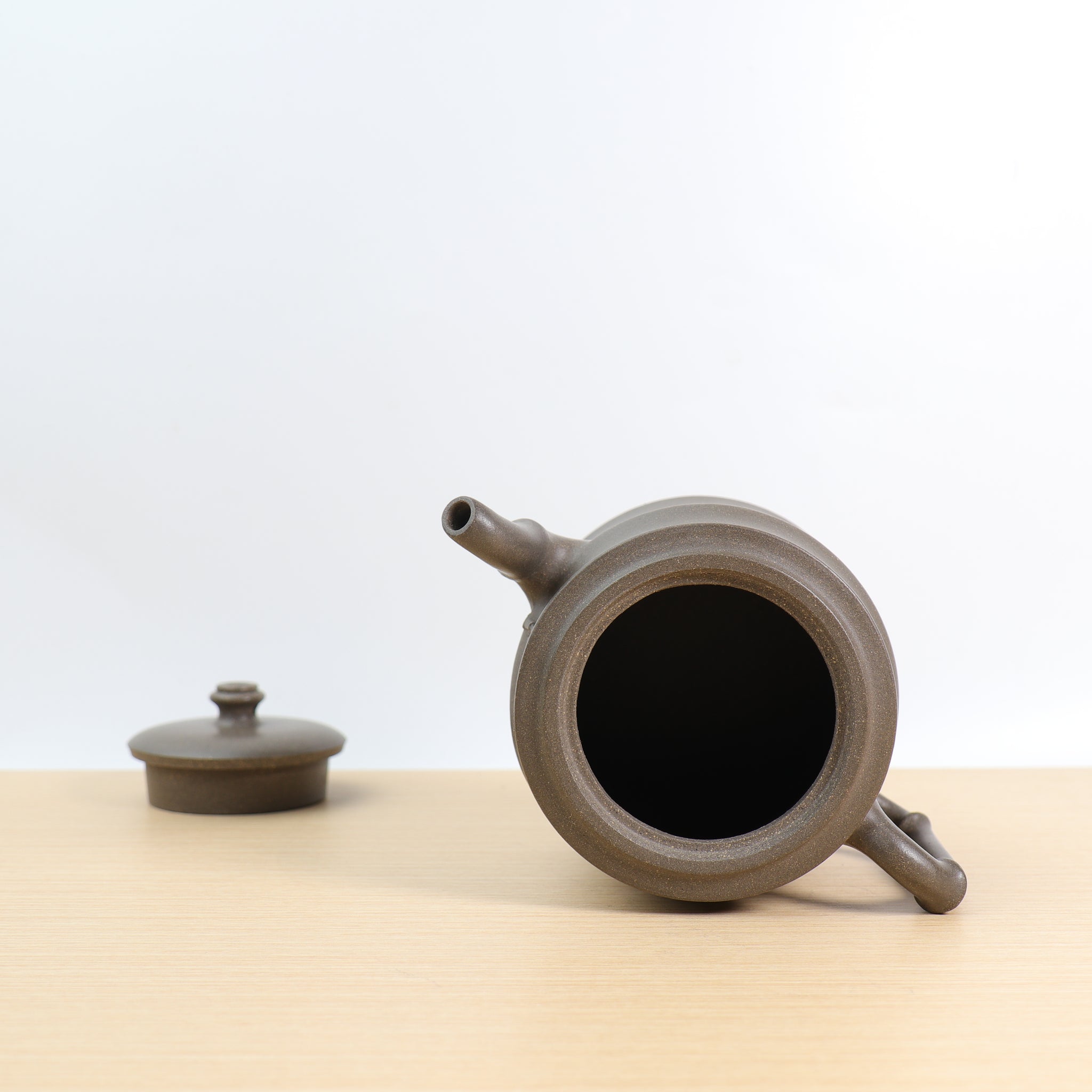 （已售出）【竹段】灰段泥仿生紫砂茶壺