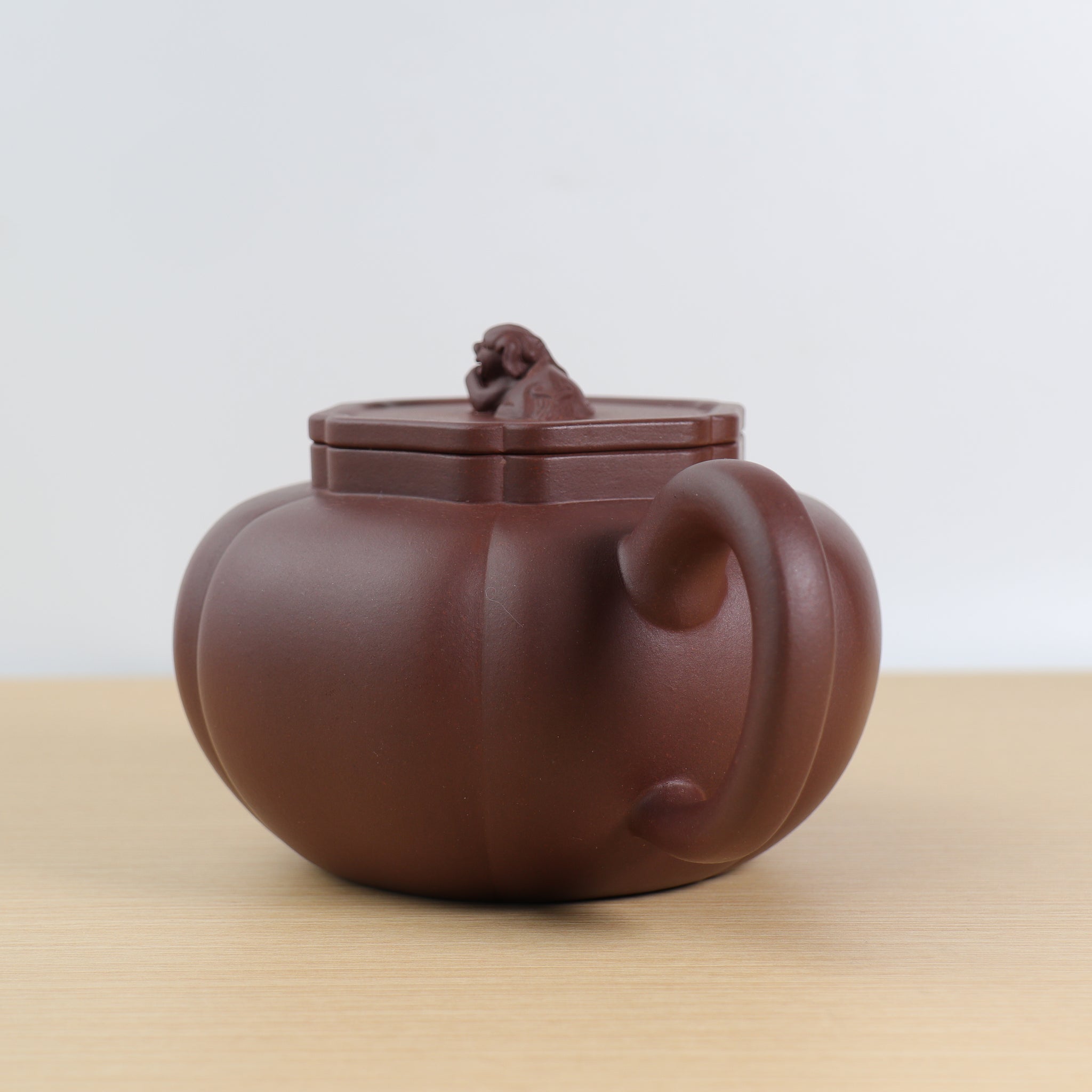 【獅球壺】全手工原礦紫泥筋紋紫砂茶壺