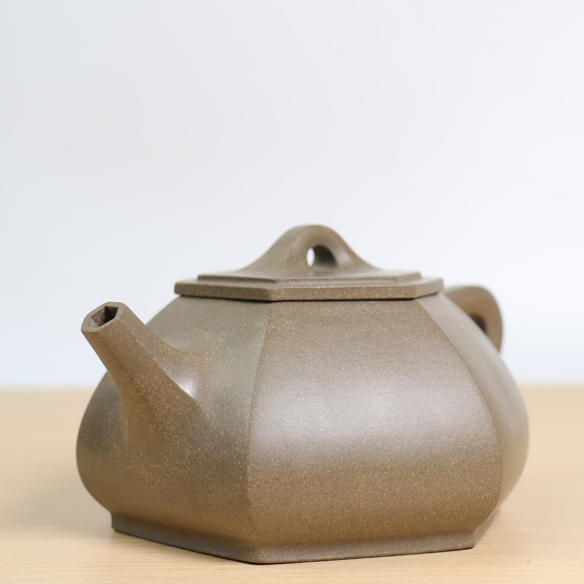 【六方石瓢】青灰段泥經典紫砂茶壺