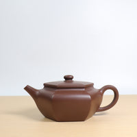 (Sold) [Liufang Sangbian] Fully handmade raw ore purple clay thin body purple clay teapot