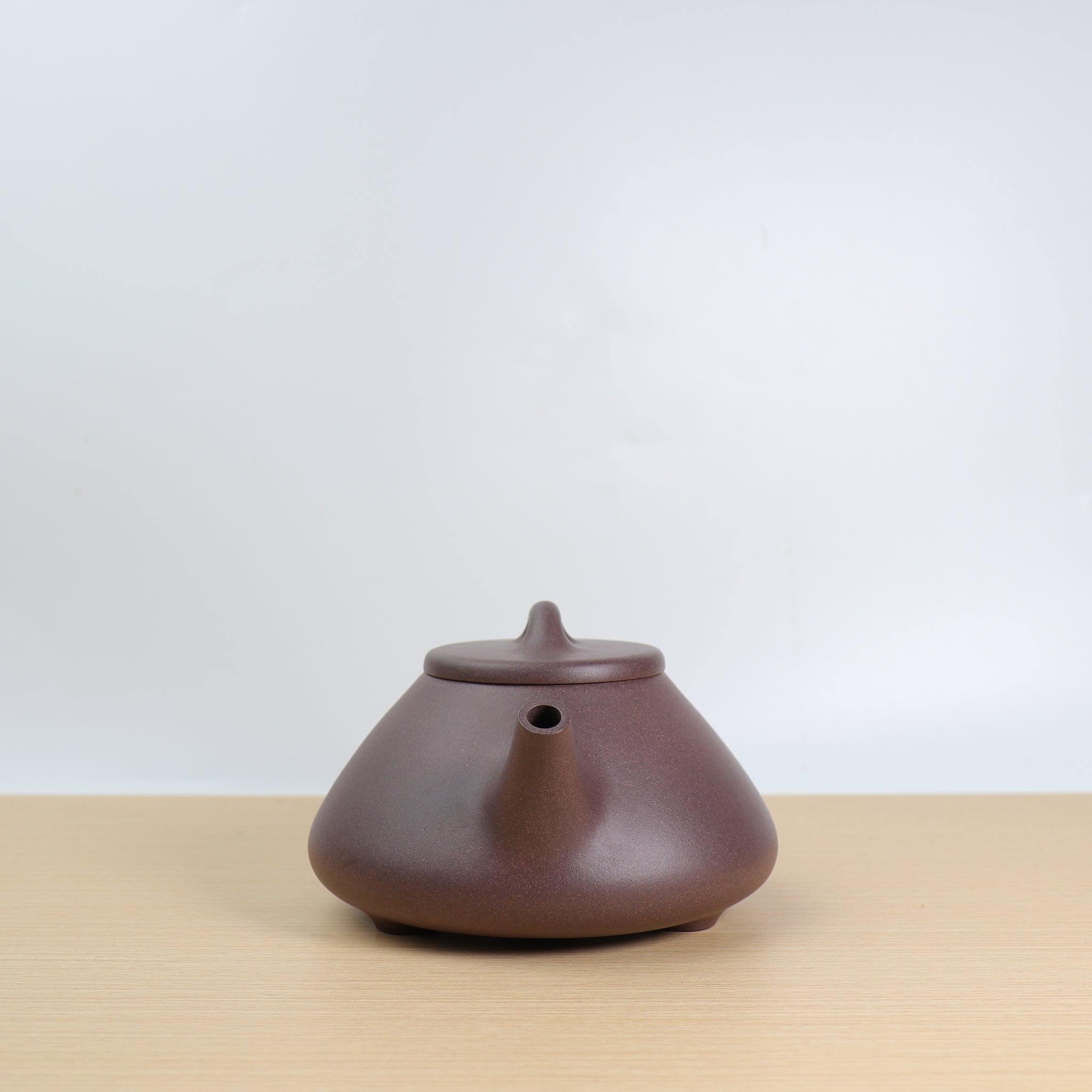 (Sold) [Ziye Stone Scoop] Fully handmade raw ore green ash mud purple sand teapot