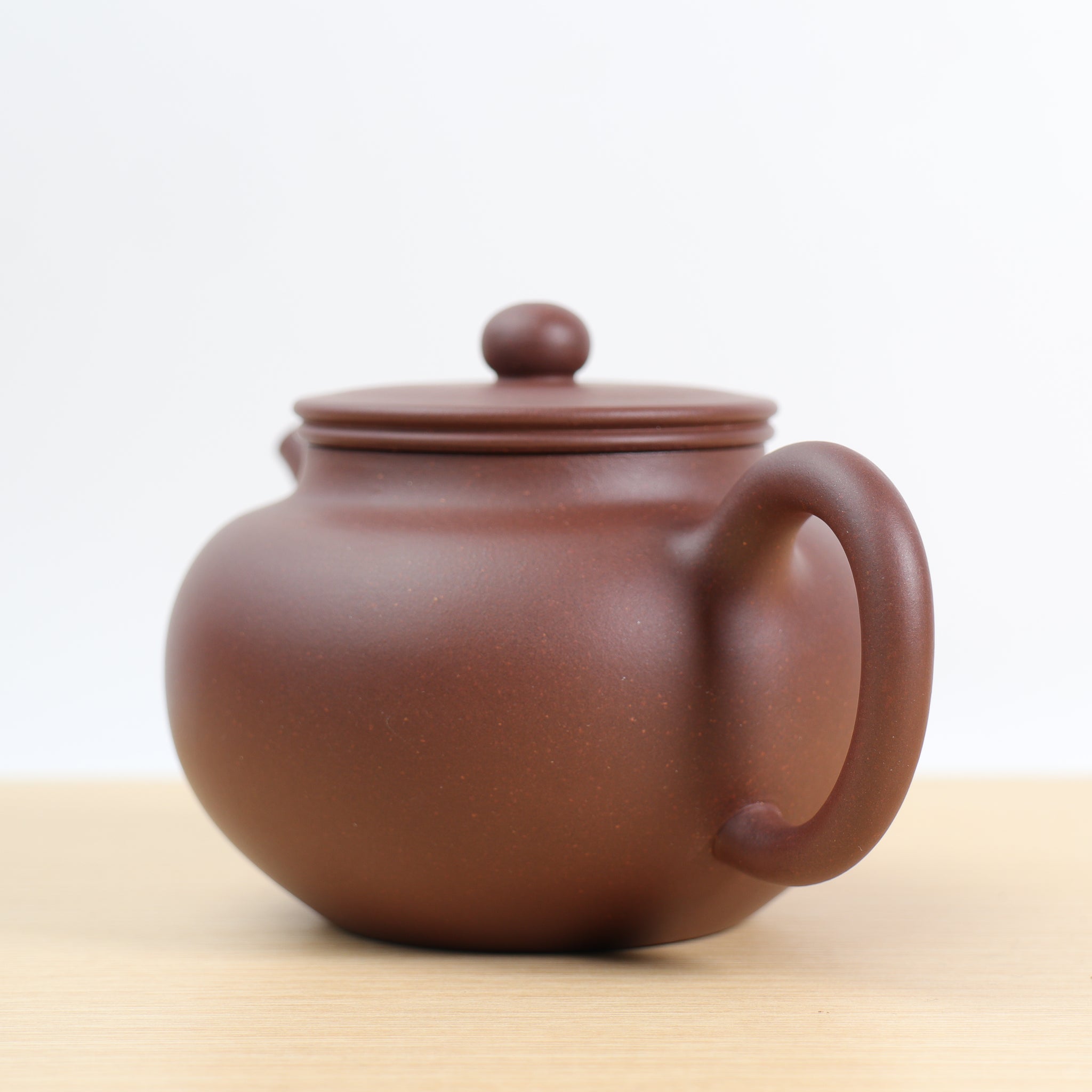 [Thread Drum] Fully handmade purple clay and elegant purple sand teapot