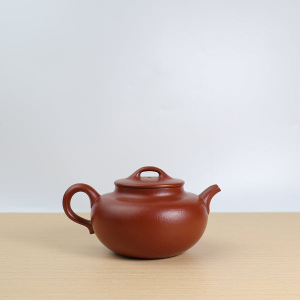 【扁玉壺】全手工原礦小煤窯朱泥經典紫砂茶壺