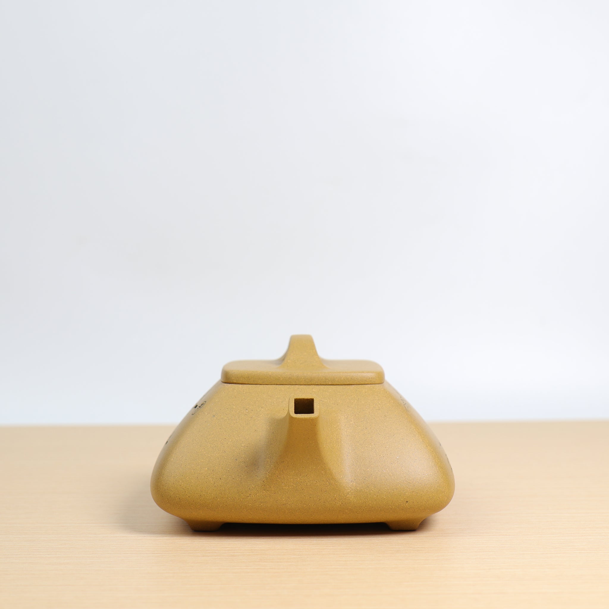 【四方石瓢】全手工黃金段泥刻畫紫砂茶壺